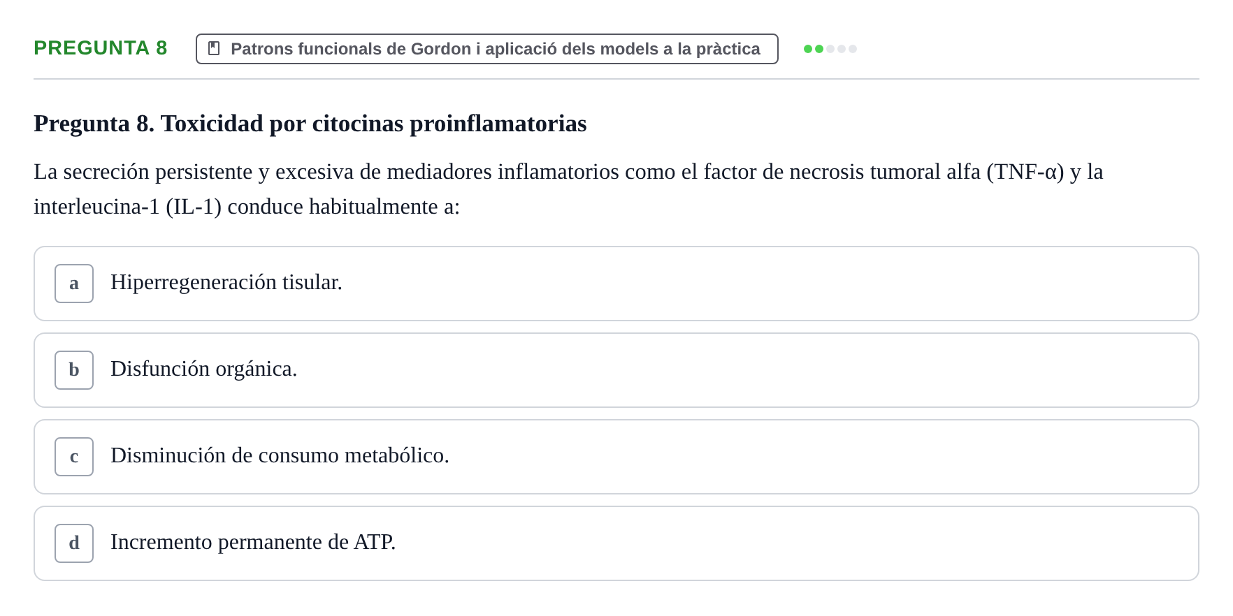 Enunciado: Pregunta 8