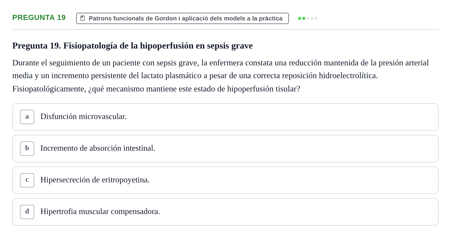 Enunciado: Pregunta 19