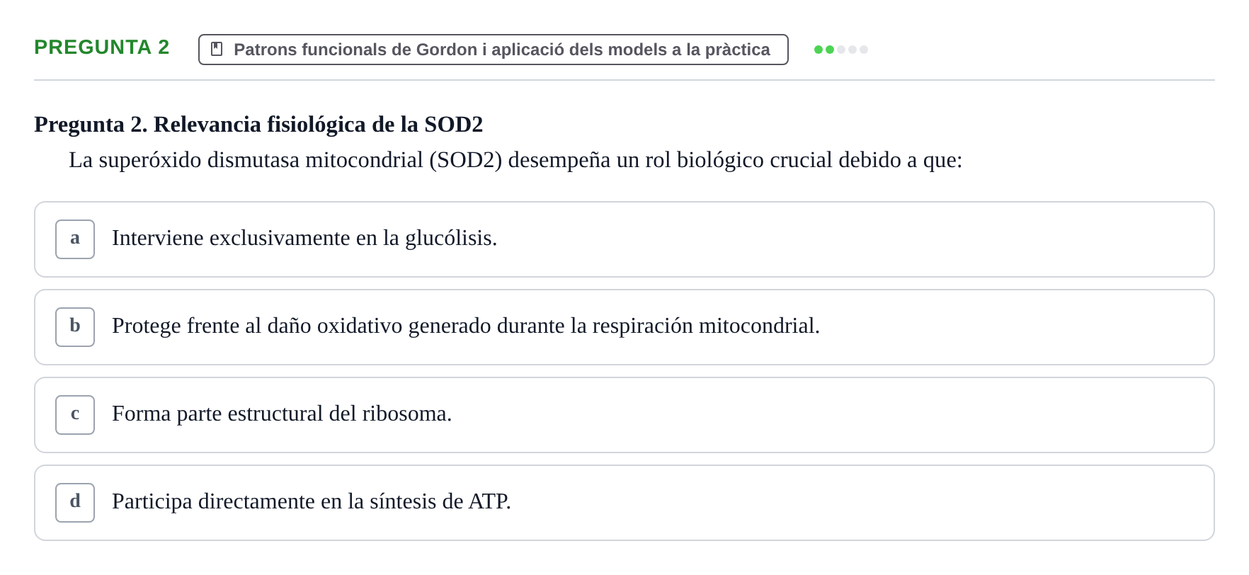 Enunciado: Pregunta 2