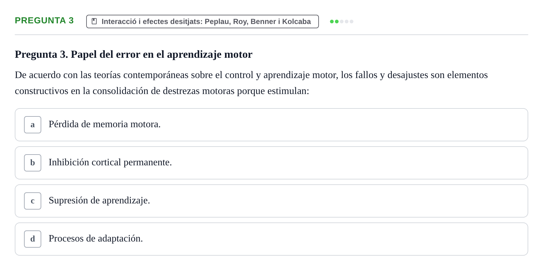 Enunciado: Pregunta 3