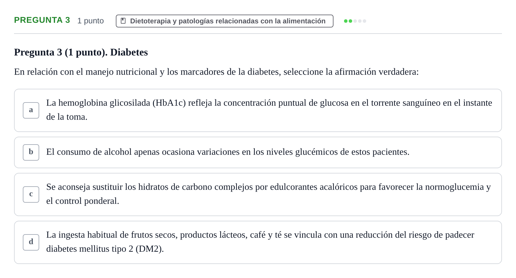Enunciado: Pregunta 3 · Biología del Cuidado UIC 2022