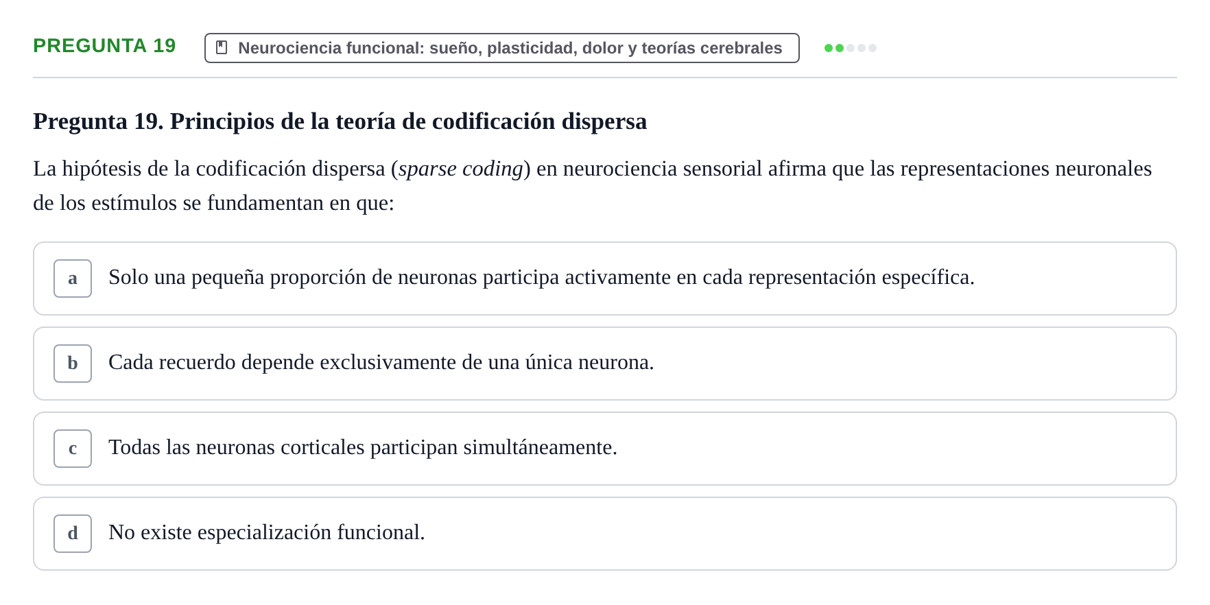 Enunciado: Pregunta 19