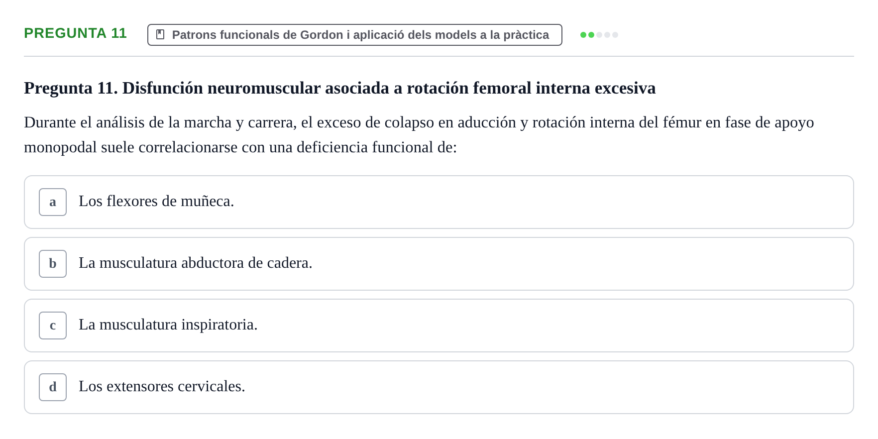 Enunciado: Pregunta 11