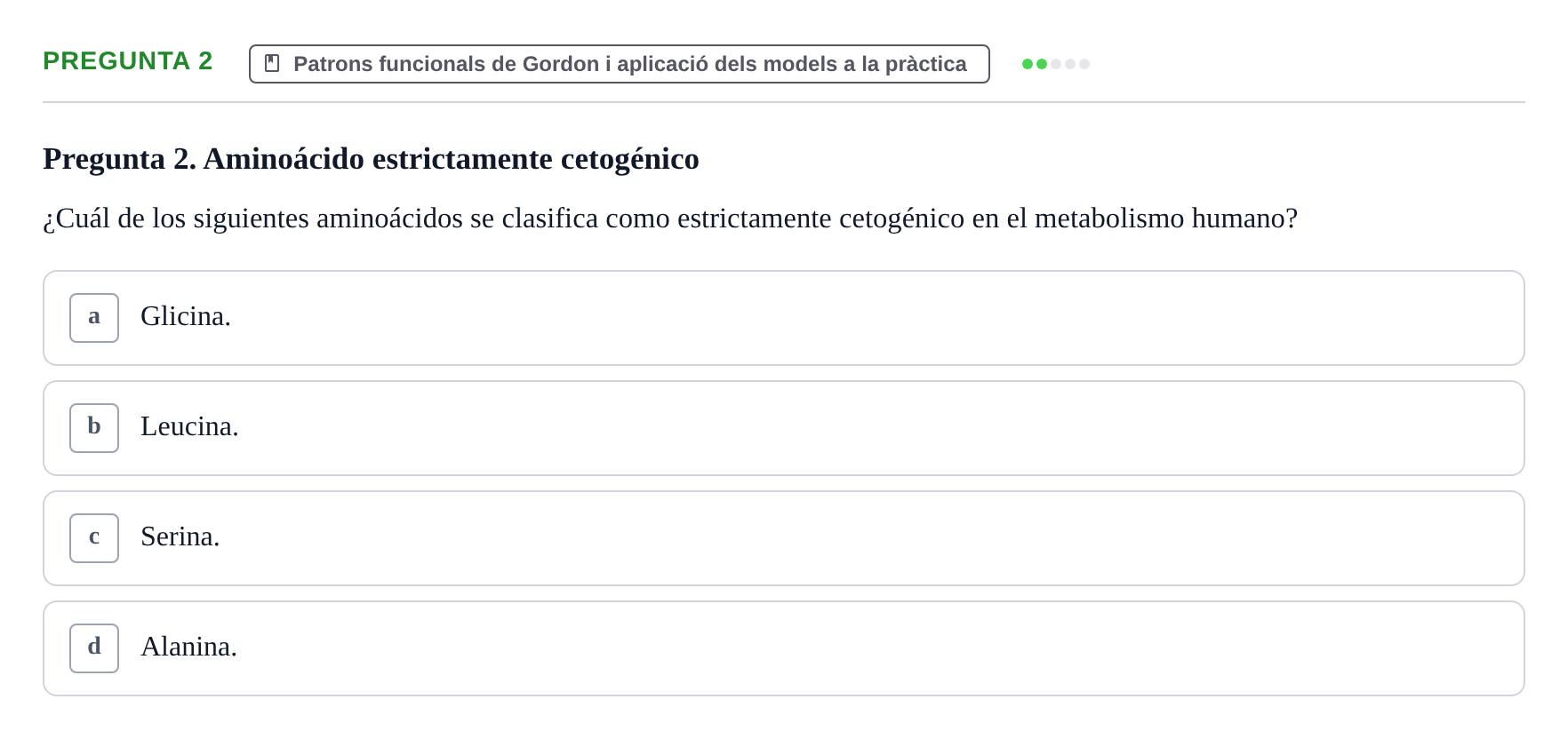 Enunciado: Pregunta 2