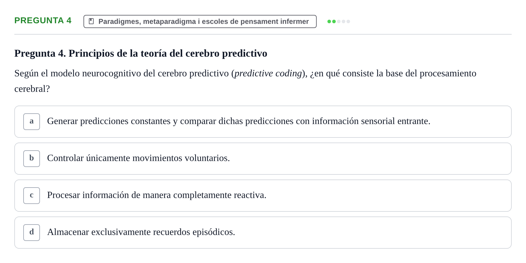 Enunciado: Pregunta 4