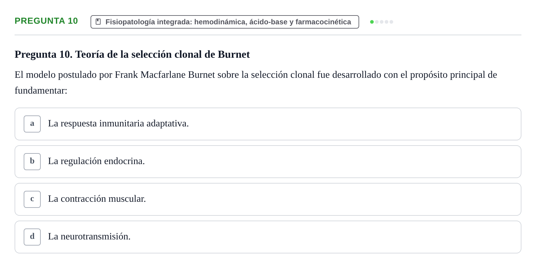 Enunciado: Pregunta 10