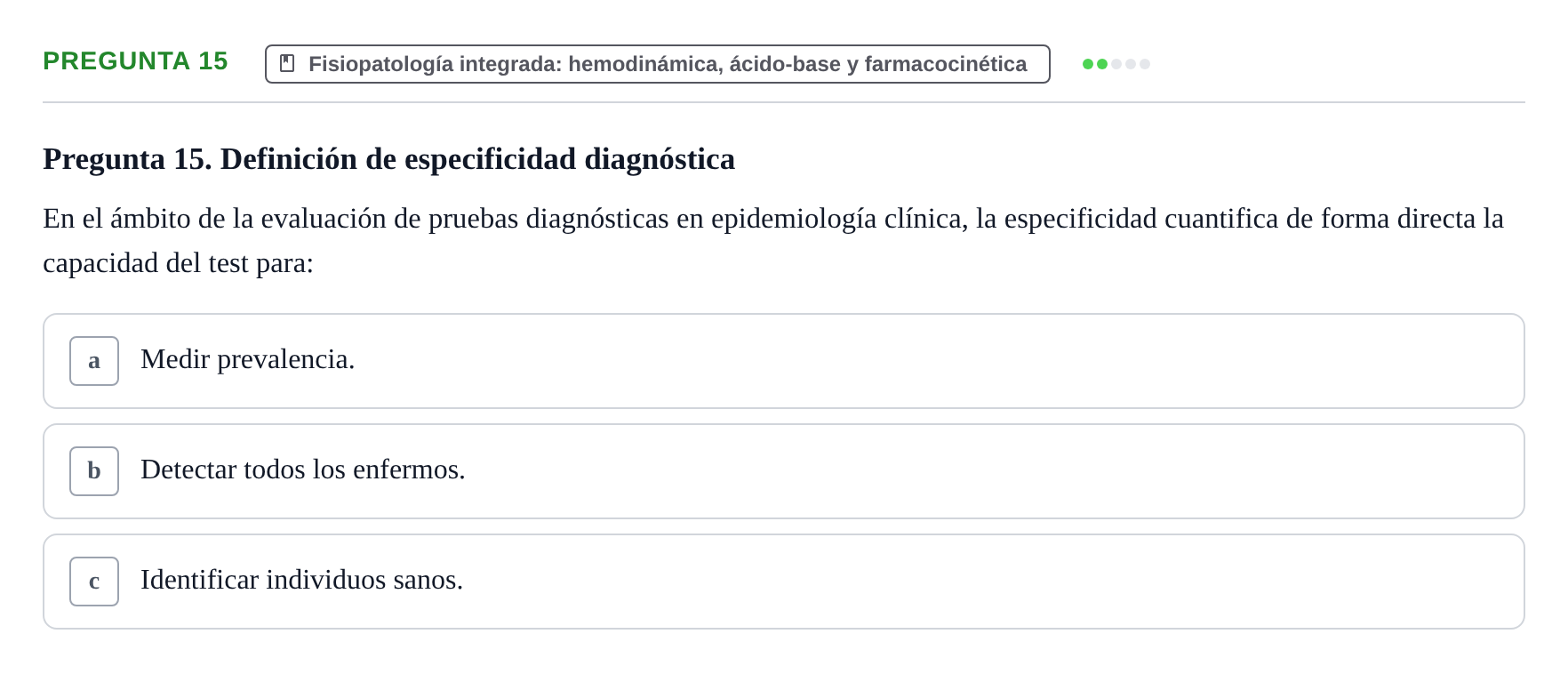 Enunciado: Pregunta 15