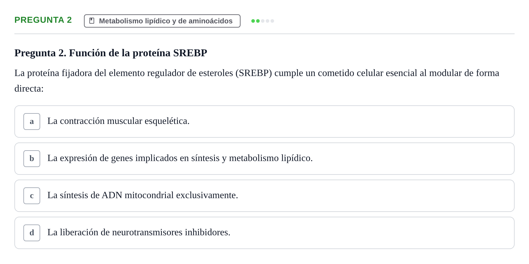 Enunciado: Pregunta 2