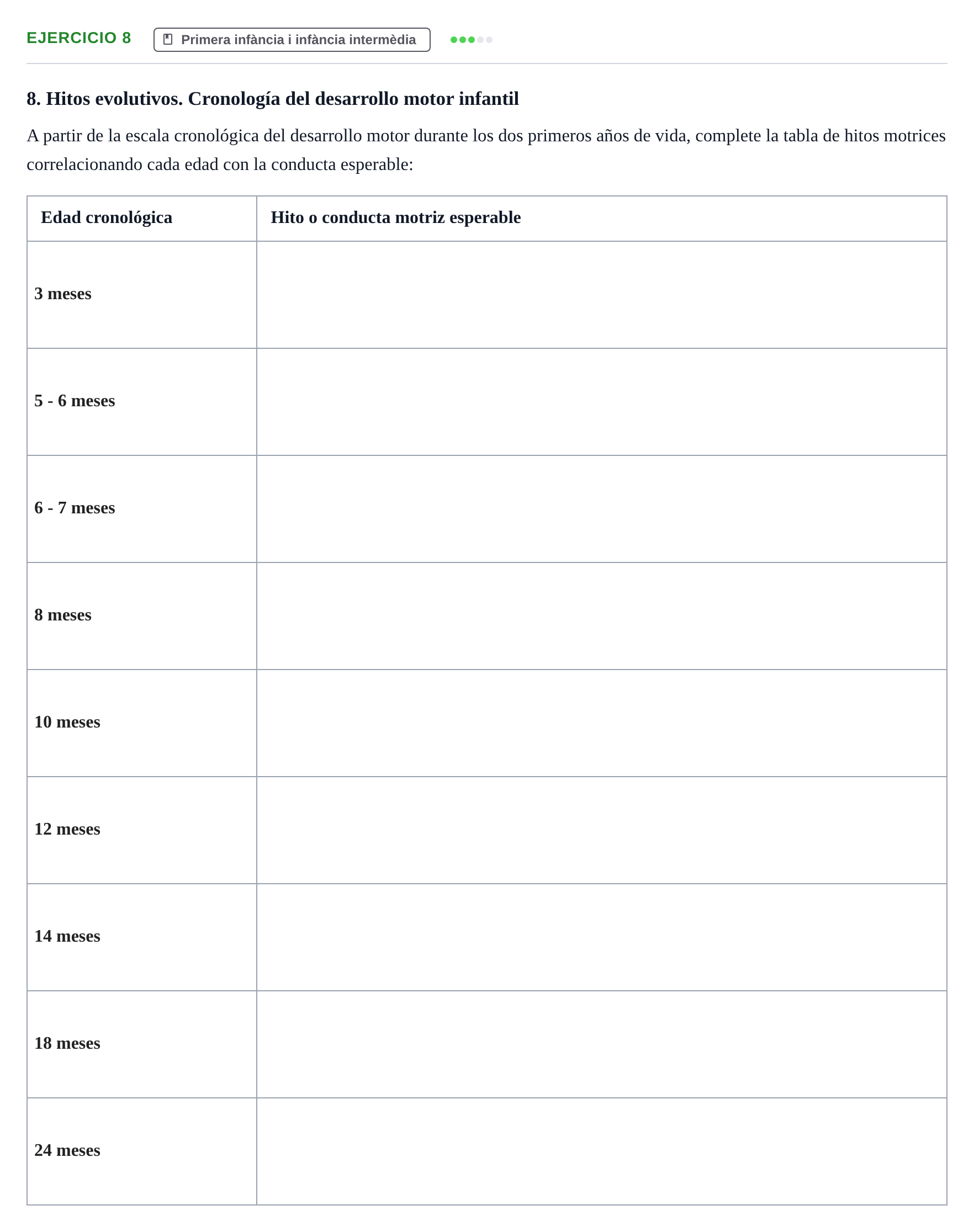 Enunciado: Problema 8 · Psicologia i Cicle Vital UVIC Examen de Repaso: Psicología del Ciclo Vital