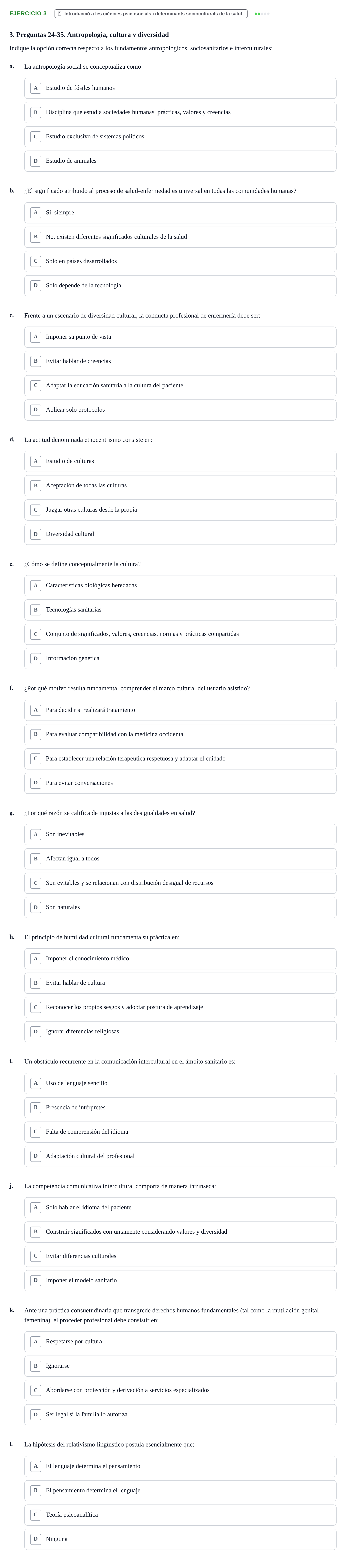 Enunciado: Problema 3 · Ciències Psicosocials Aplicades a la Salut UB Examen de Ciencias Psicosociales Aplicadas a la Salud