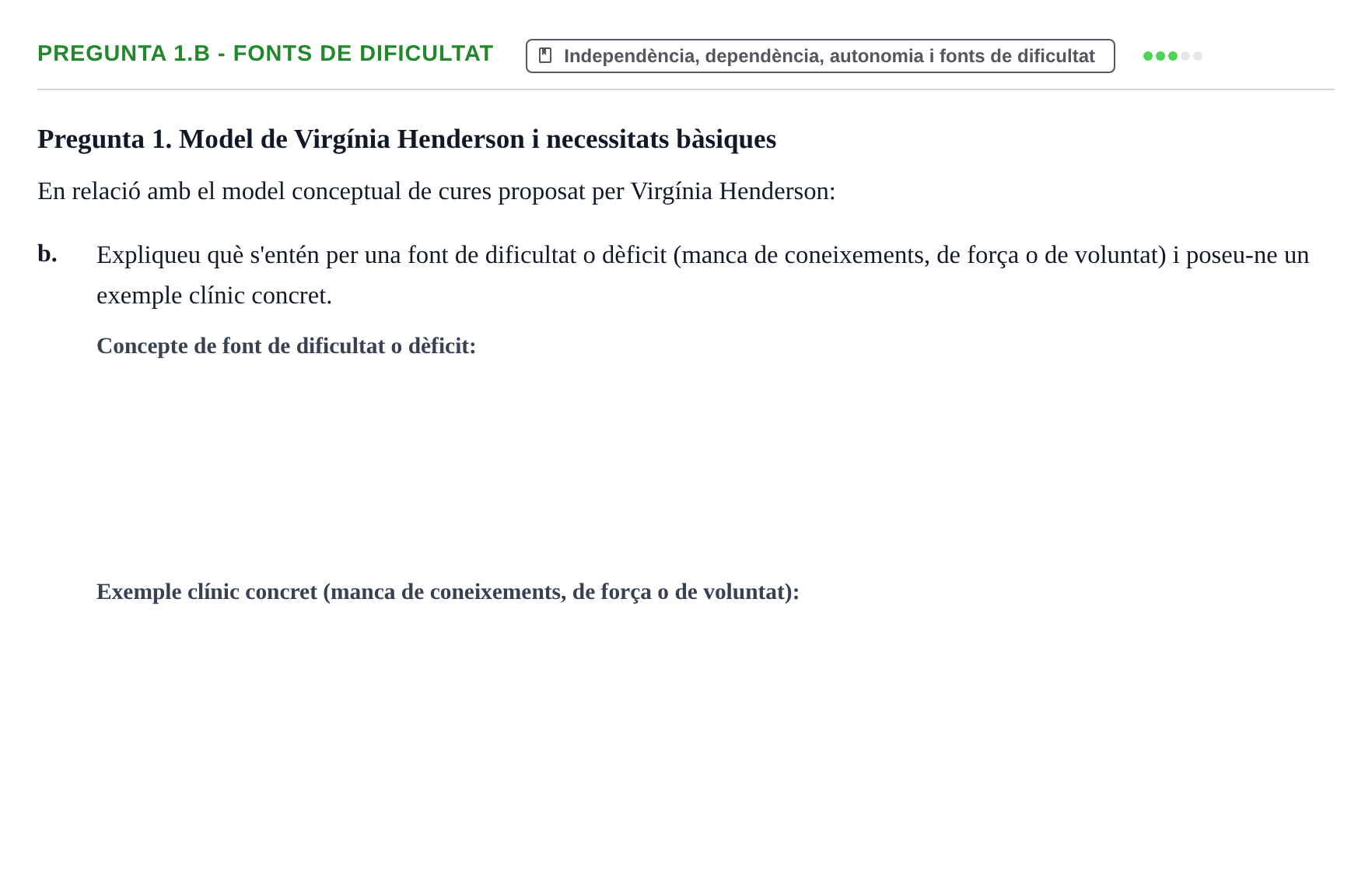 Enunciado: Pregunta 1.b - Fonts de dificultat · fonaments històrics, teòrics i metodològics UB 2025