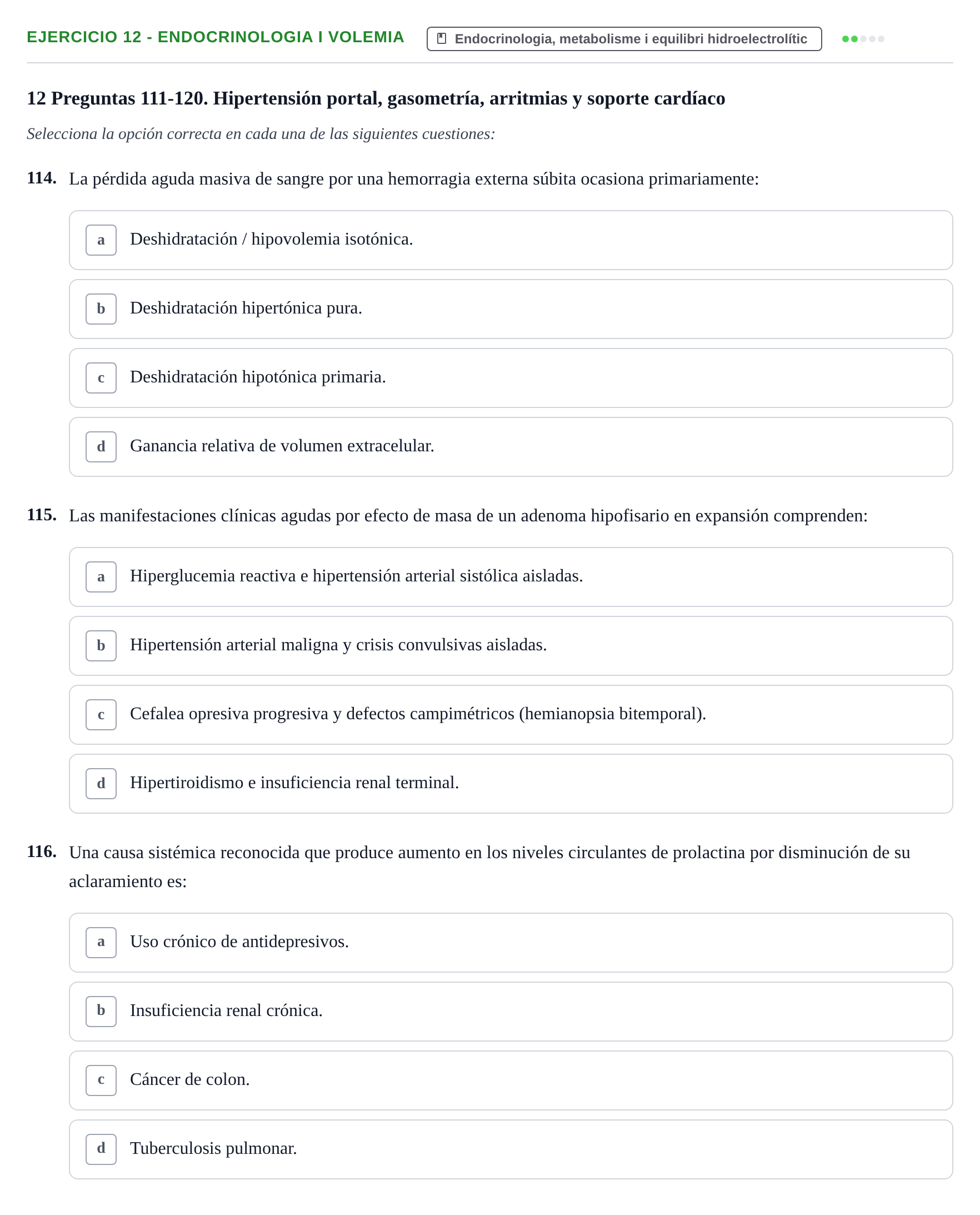 Enunciado: Ejercicio 12 - Endocrinologia i volemia · Fisiopatologia. Diagnòstic per la imatge UB Examen recopilatorio de Fisiopatología General
