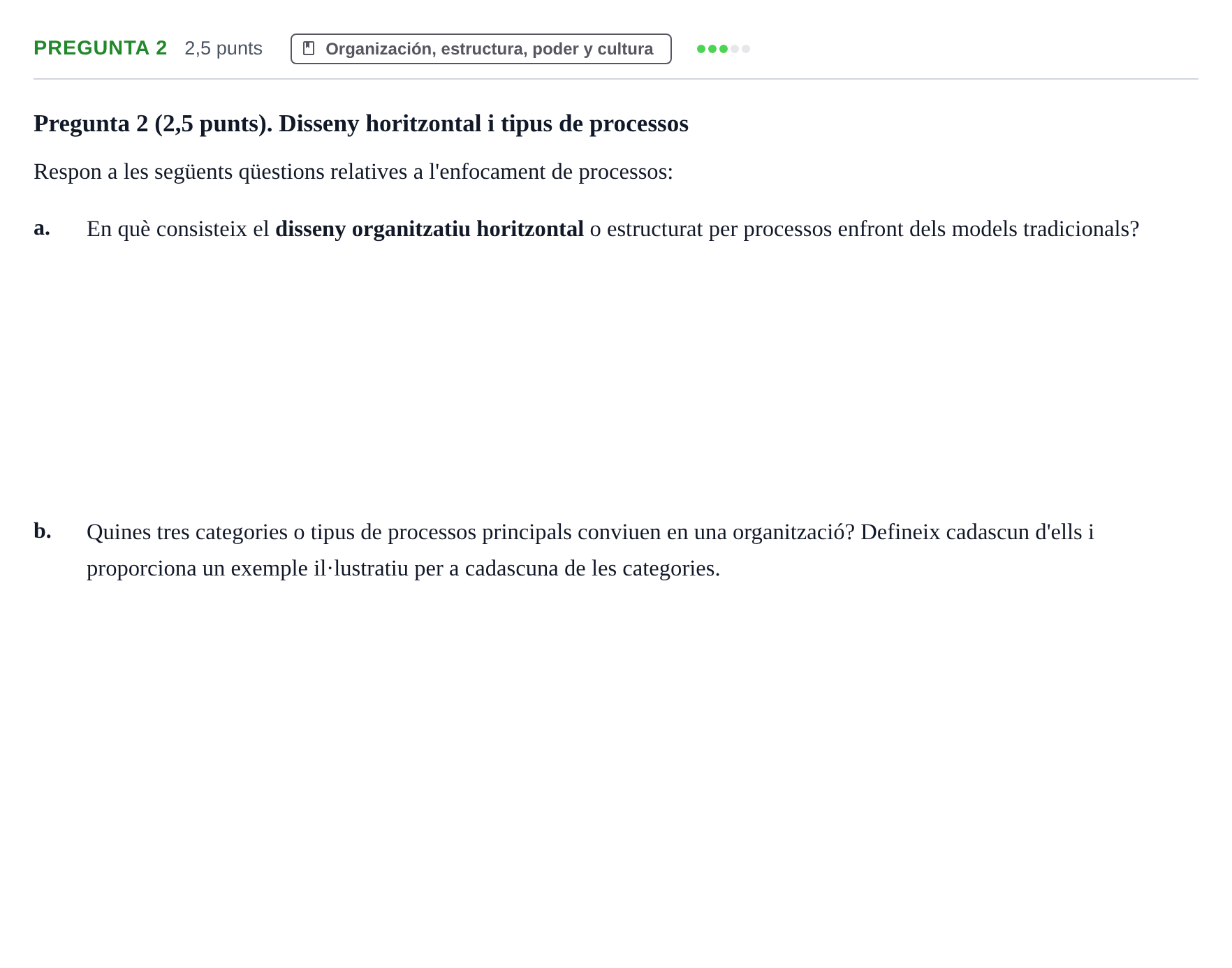 Enunciado: Pregunta 2 · Introducción a la Empresa UOC Juny 2014