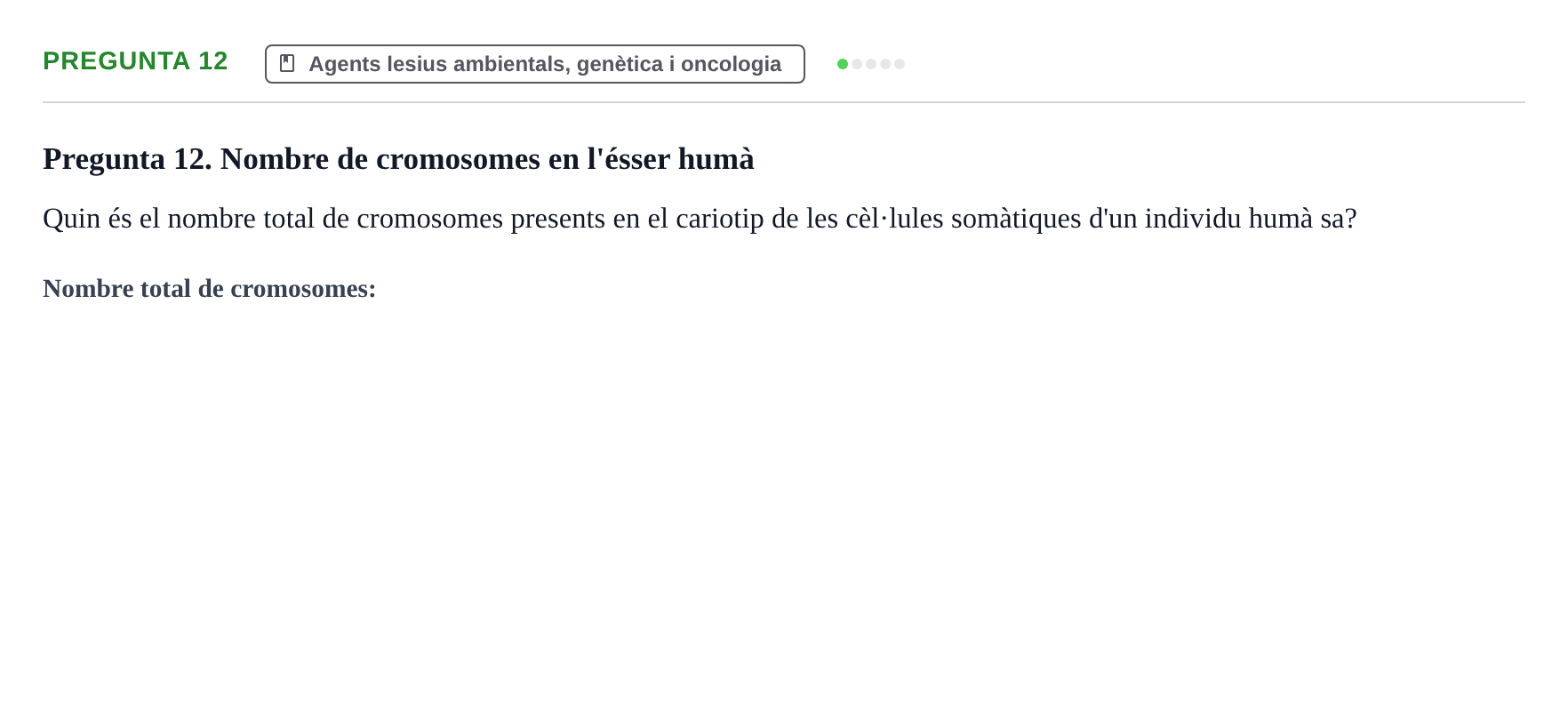 Enunciado: Pregunta 12 · Fisiopatologia. Diagnòstic per la imatge UB Examen de Fisiopatologia: Segon Parcial