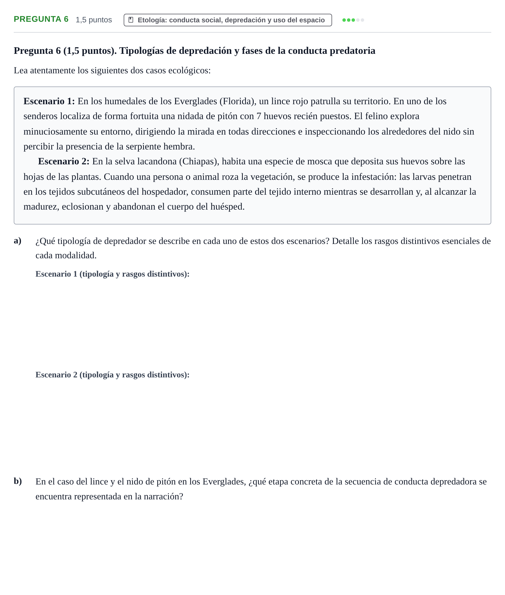 Enunciado: Pregunta 6 · Psicobiologia I UOC 2023