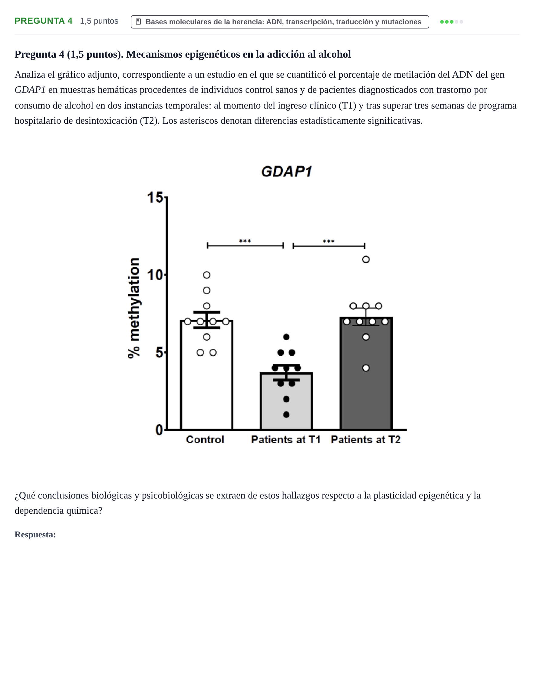 Enunciado: Pregunta 4 · Psicobiologia I UOC 2023