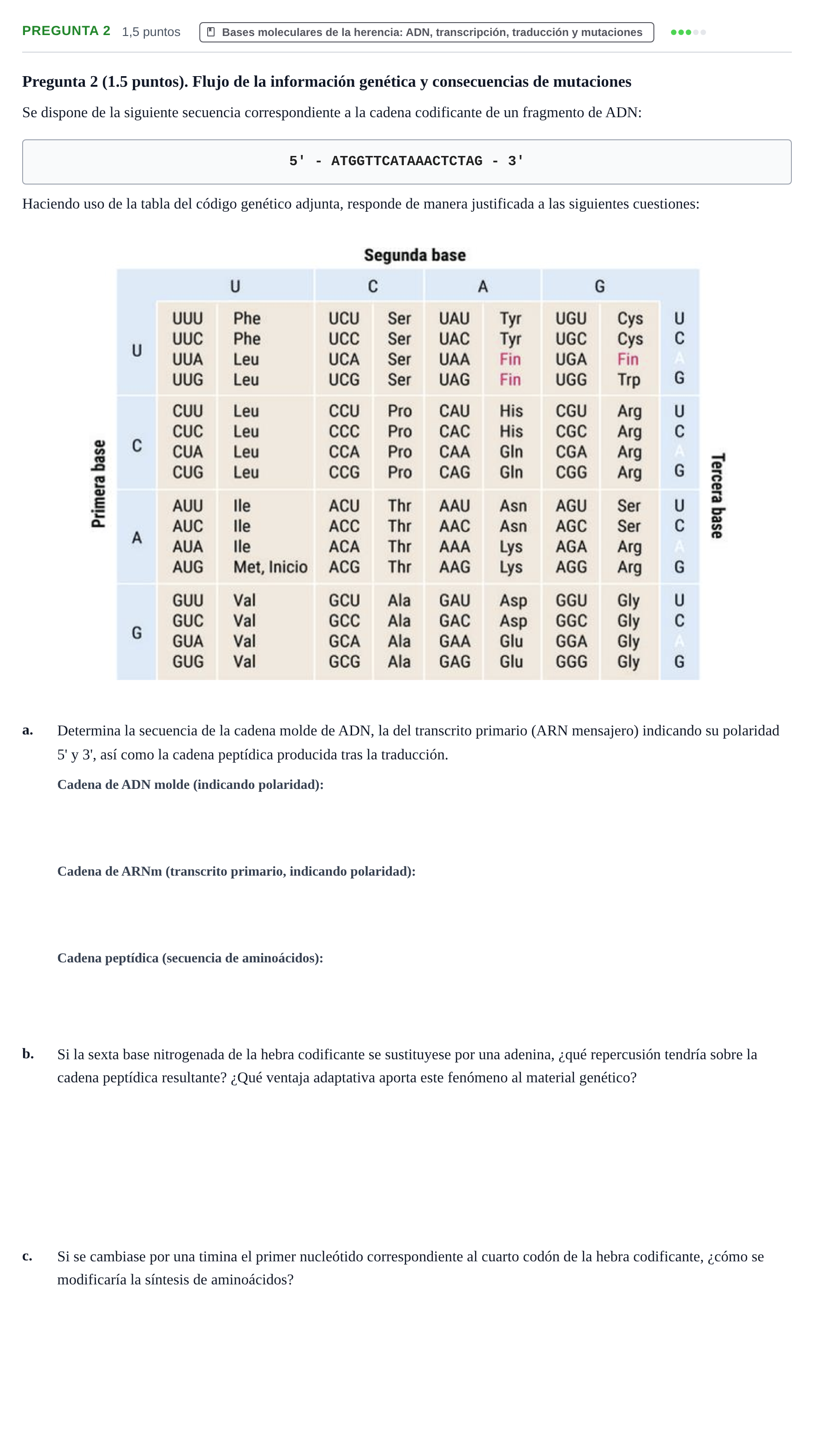 Enunciado: Pregunta 2 · Psicobiologia I UOC 2023