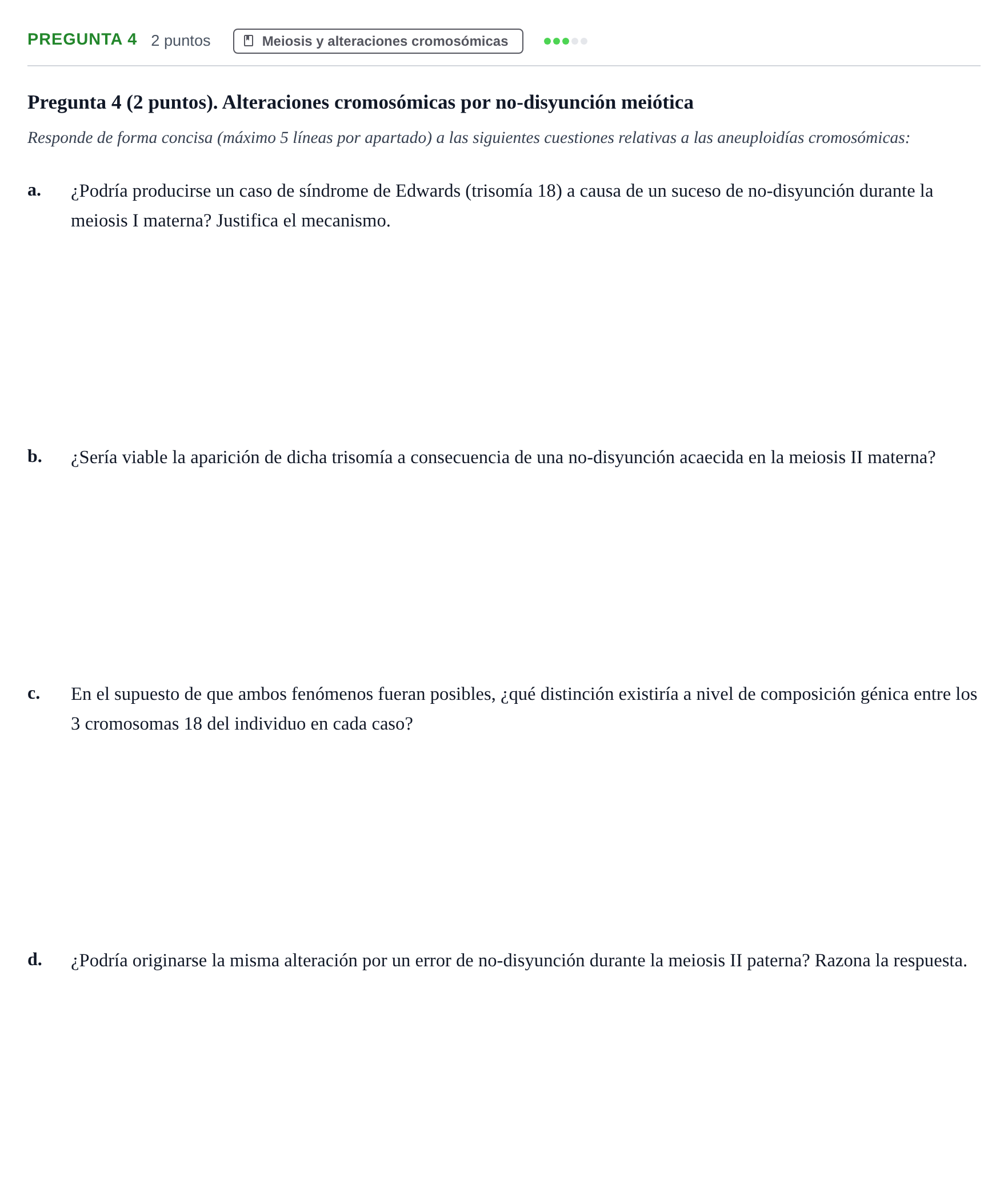 Enunciado: Pregunta 4 · Psicobiologia I UOC 2023
