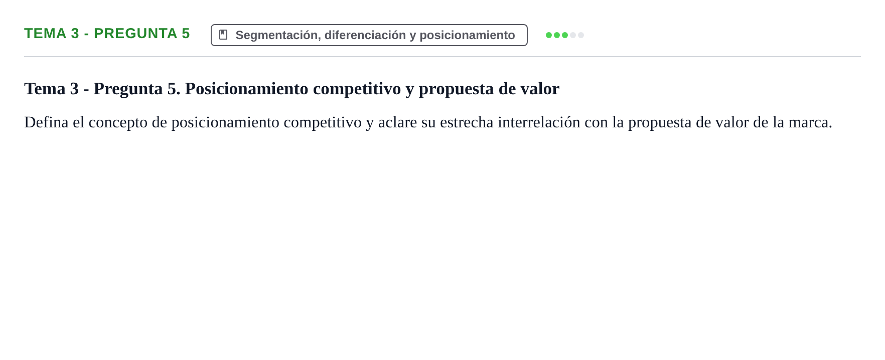 Enunciado: Tema 3 - Pregunta 5