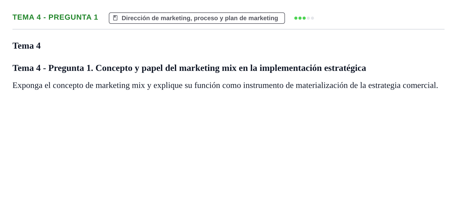 Enunciado: Tema 4 - Pregunta 1