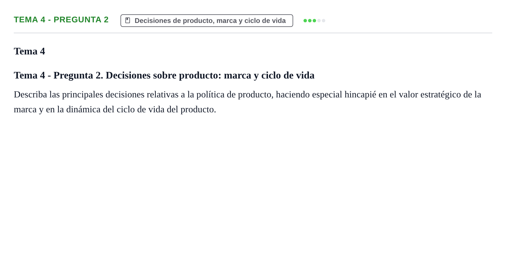Enunciado: Tema 4 - Pregunta 2