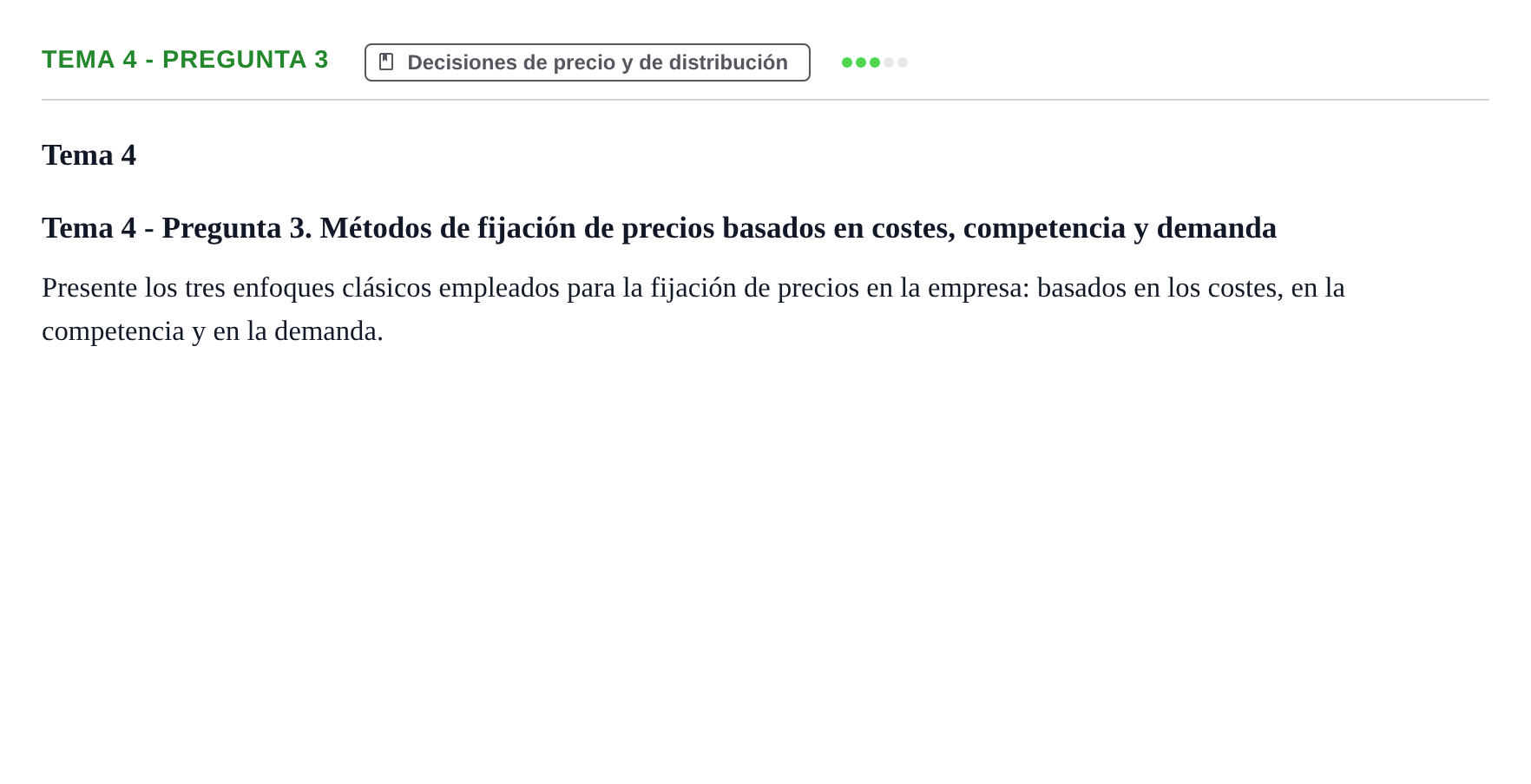 Enunciado: Tema 4 - Pregunta 3