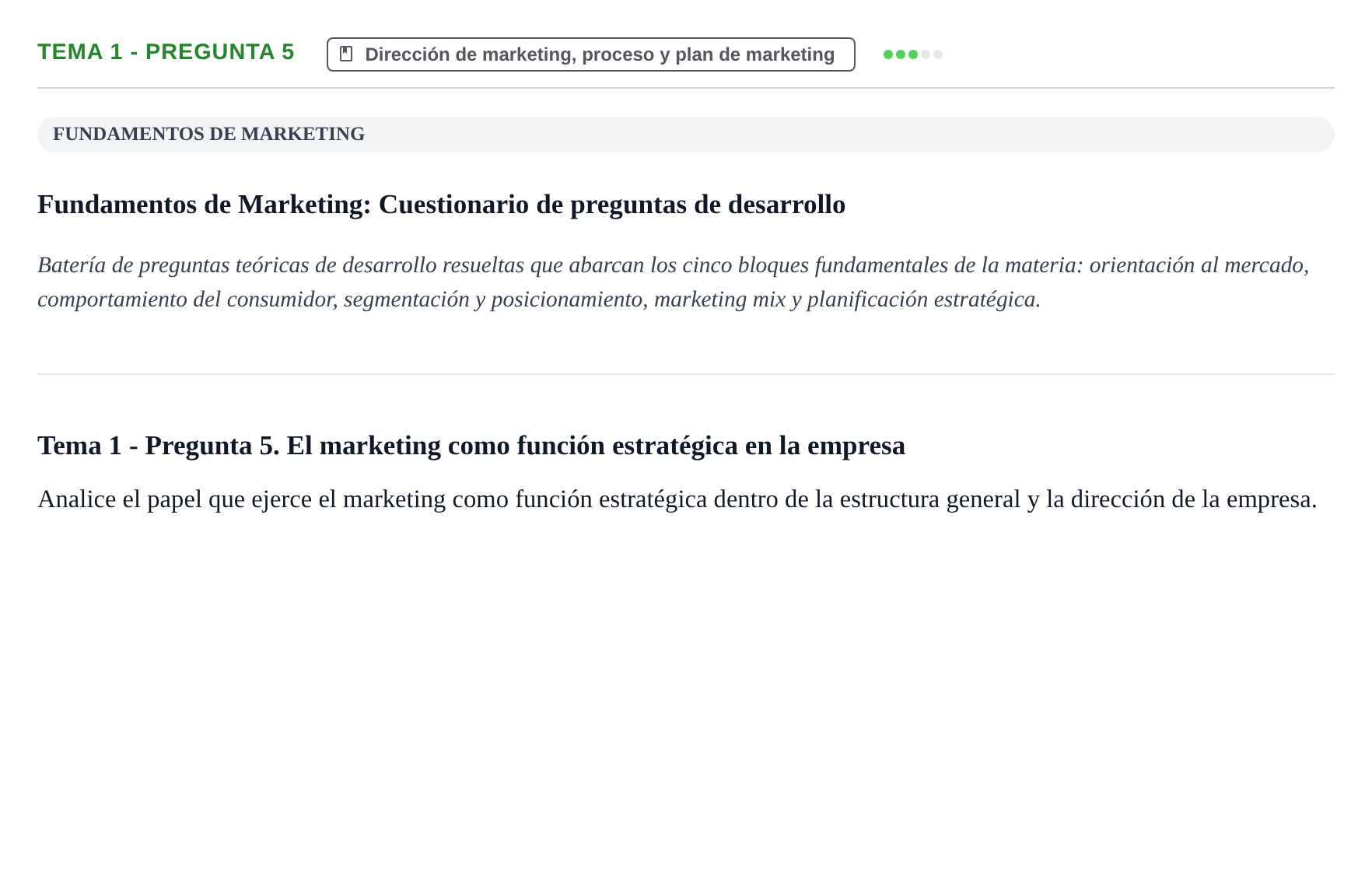 Enunciado: Tema 1 - Pregunta 5