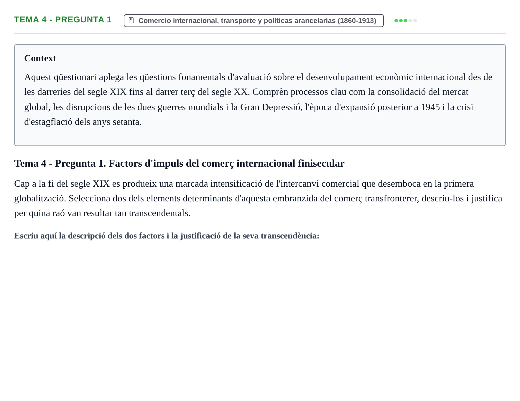 Enunciado: Tema 4 - Pregunta 1