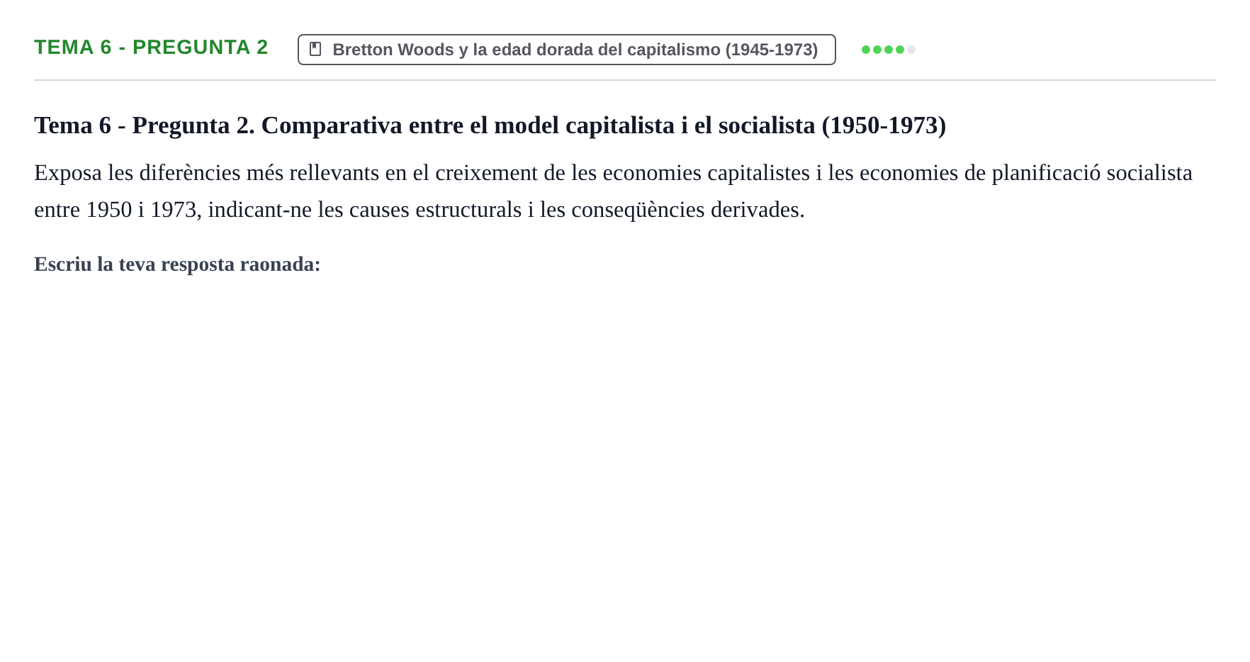 Enunciado: Tema 6 - Pregunta 2