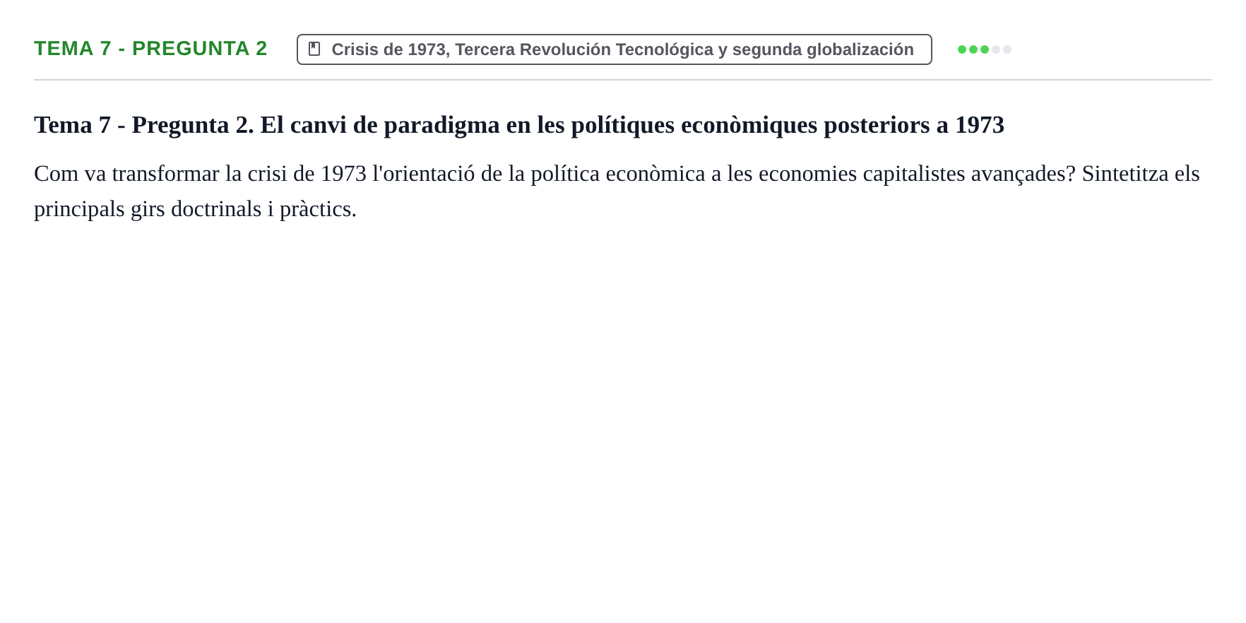 Enunciado: Tema 7 - Pregunta 2