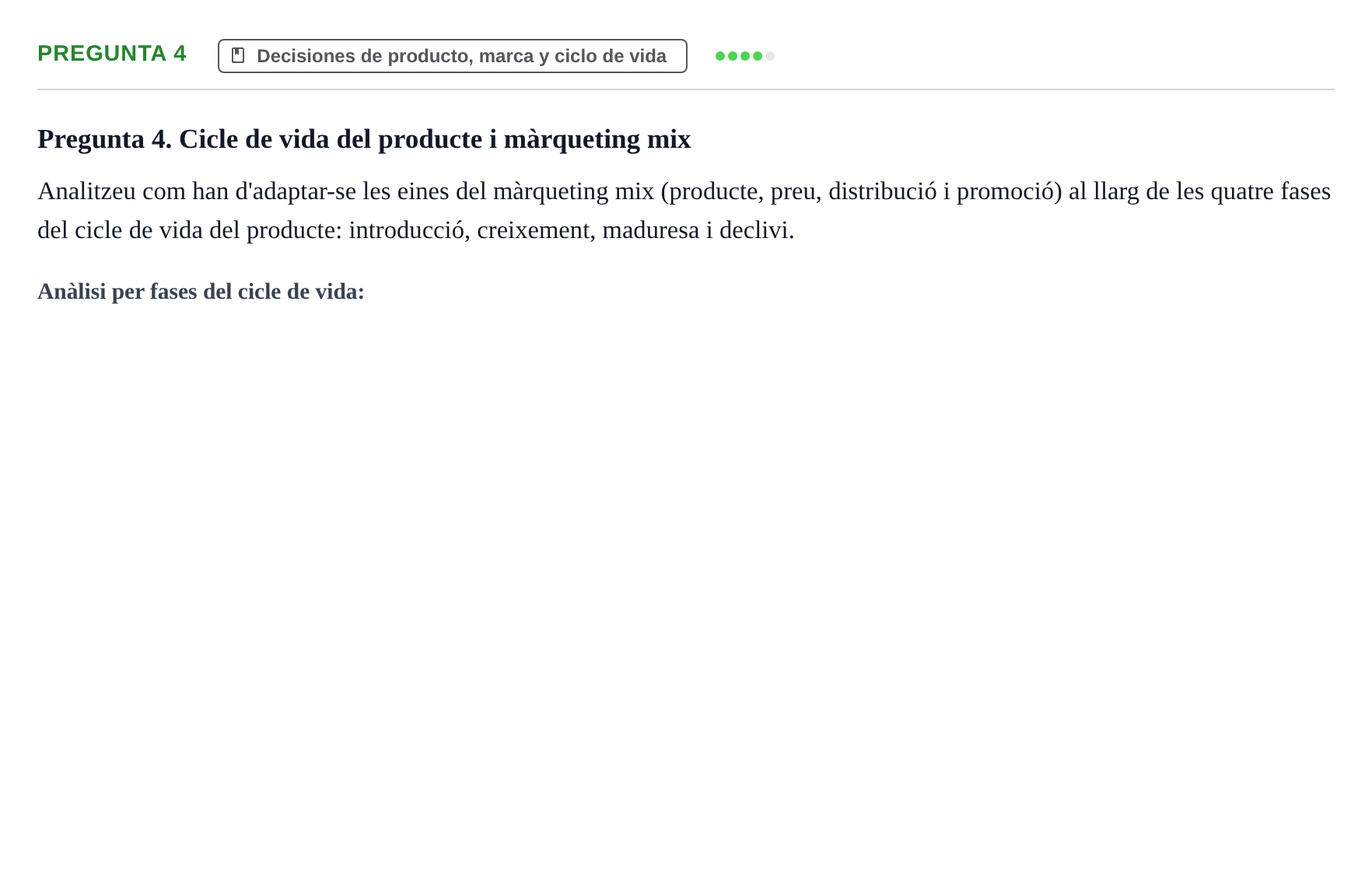 Enunciado: Pregunta 4