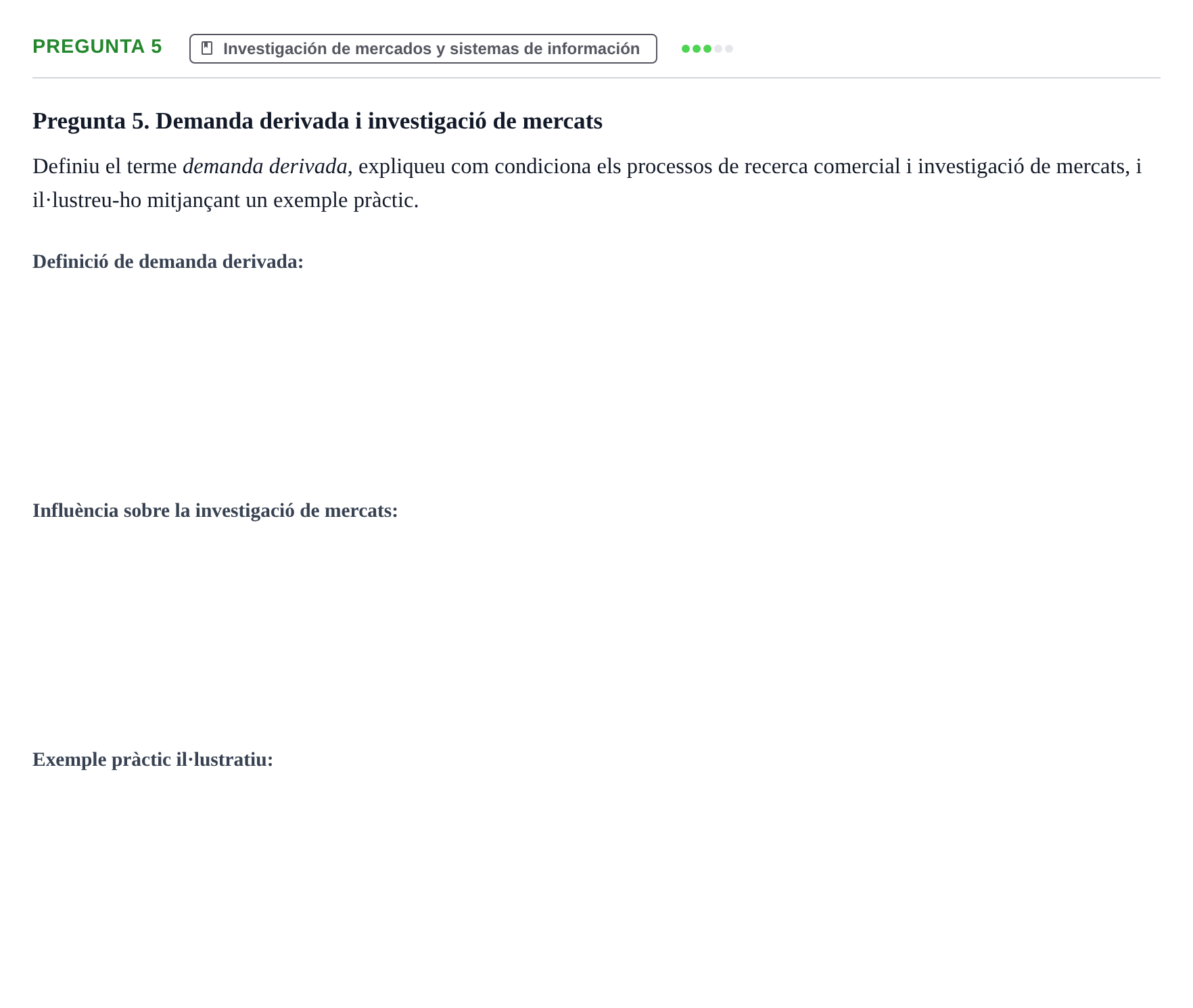 Enunciado: Pregunta 5