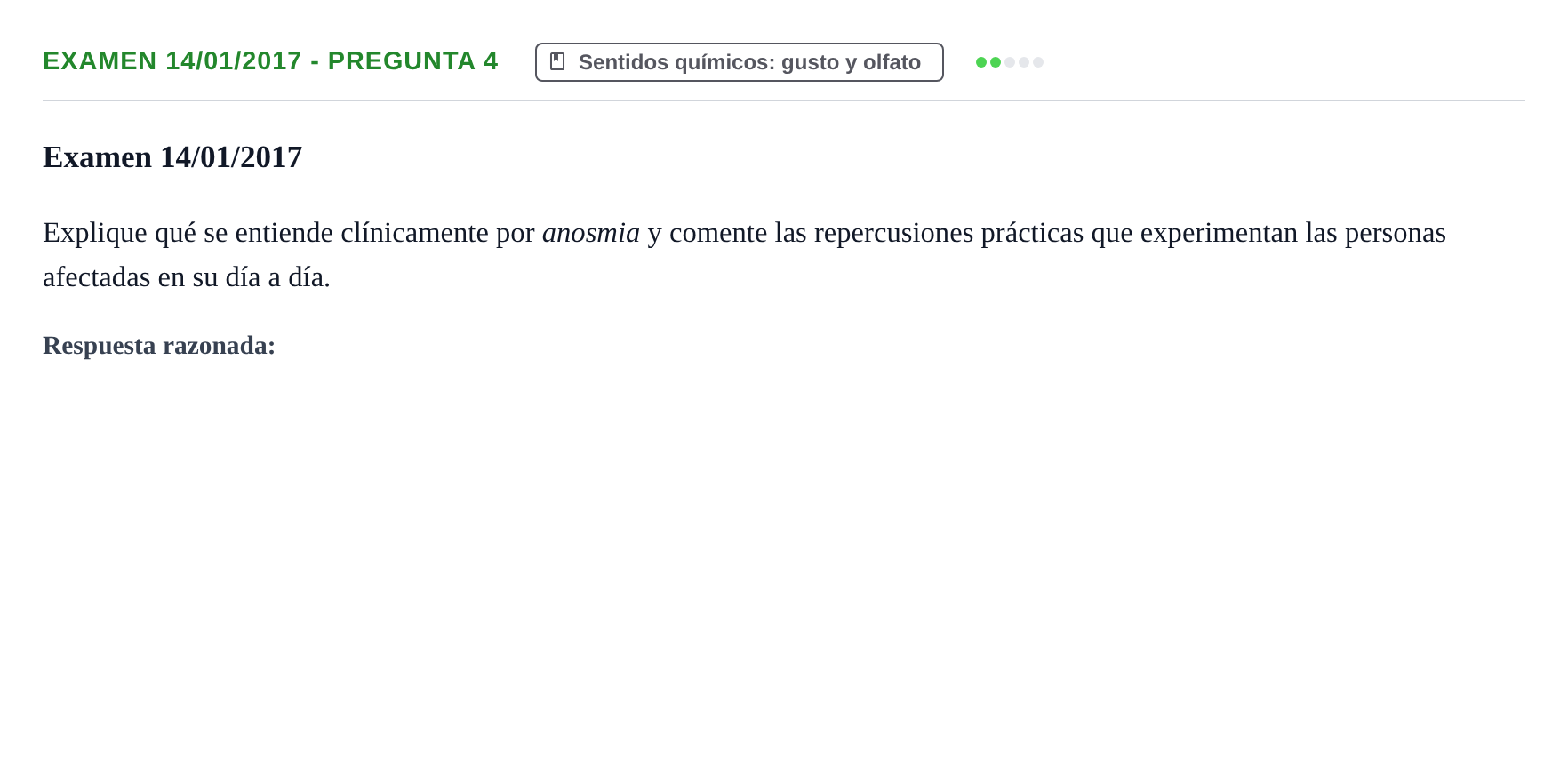 Enunciado: Ejercicio Examen 14/01/2017 - Pregunta 4 · Psicología de la Percepción y la Emoción UOC 2017