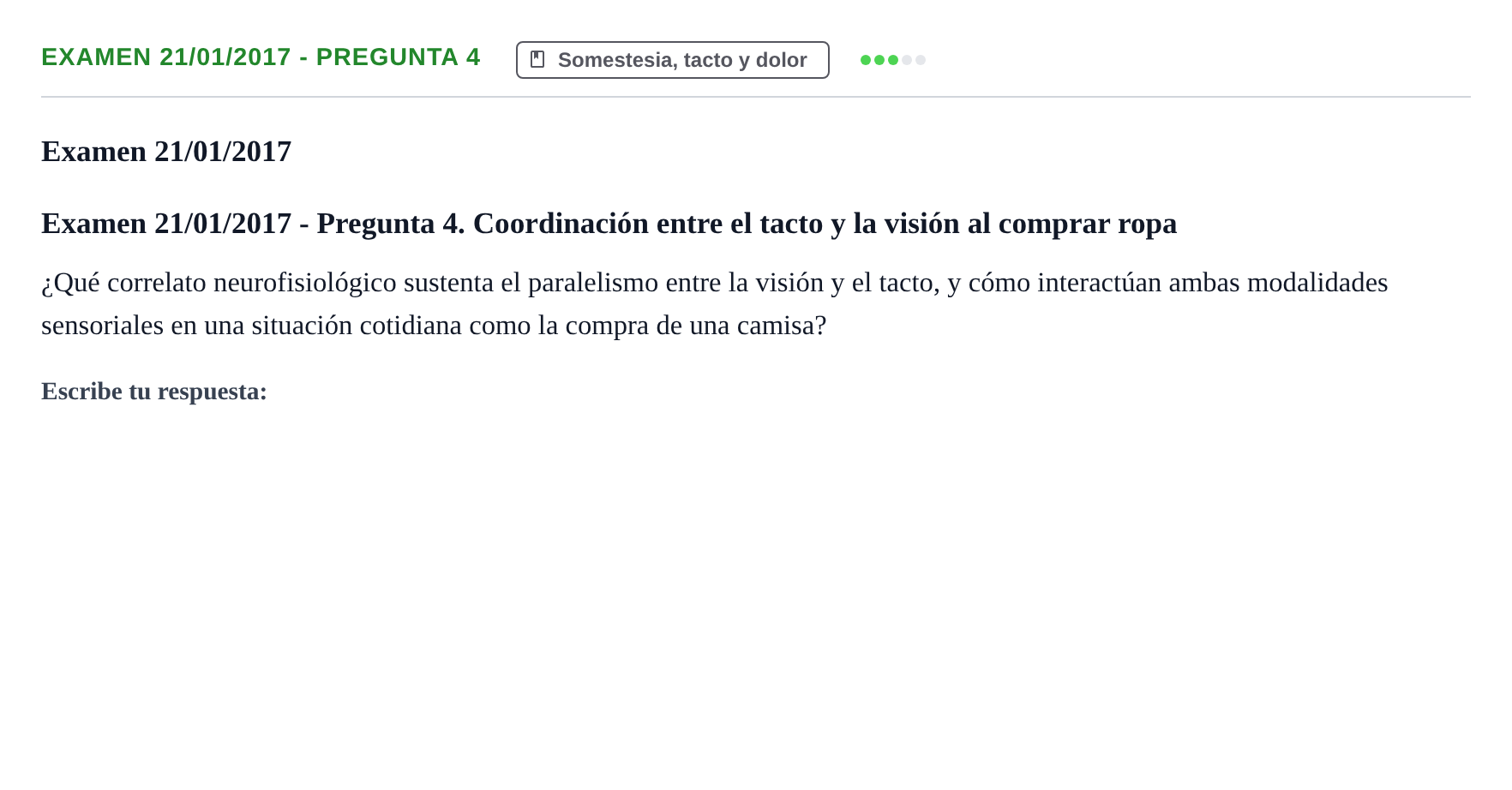 Enunciado: Ejercicio Examen 21/01/2017 - Pregunta 4 · Psicología de la Percepción y la Emoción UOC 2017