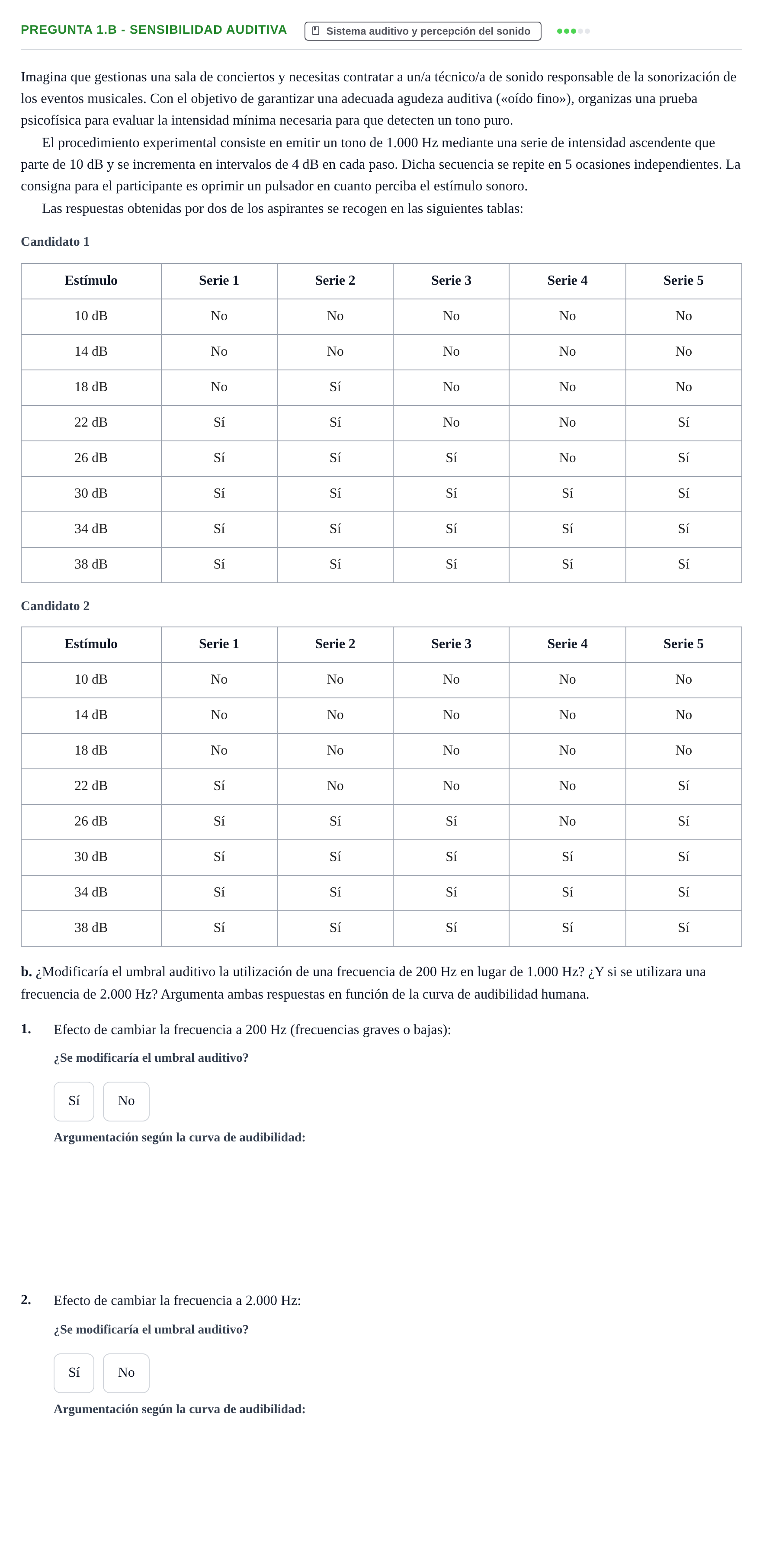 Enunciado: Pregunta 1.b - Sensibilidad auditiva · Psicología de la Percepción y la Emoción UOC Setembre Serie 1 2021