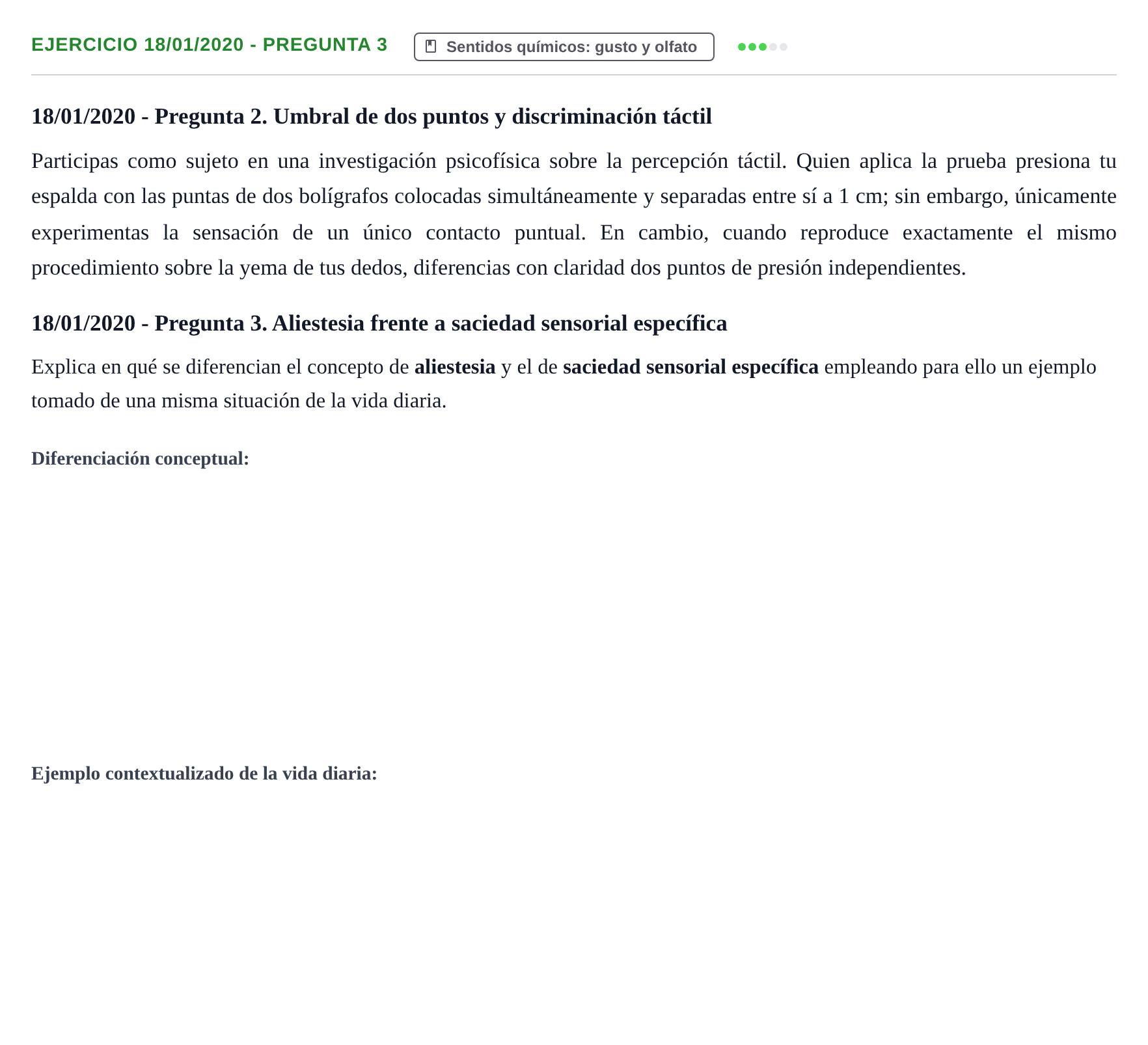 Enunciado: Ejercicio 18/01/2020 - Pregunta 3 · Psicología de la Percepción y la Emoción UOC 2020