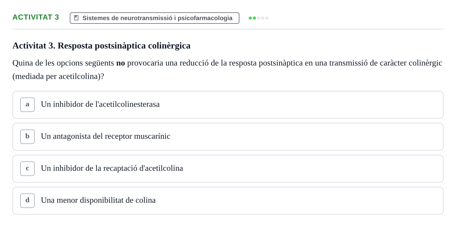 Enunciado: Activitat 3