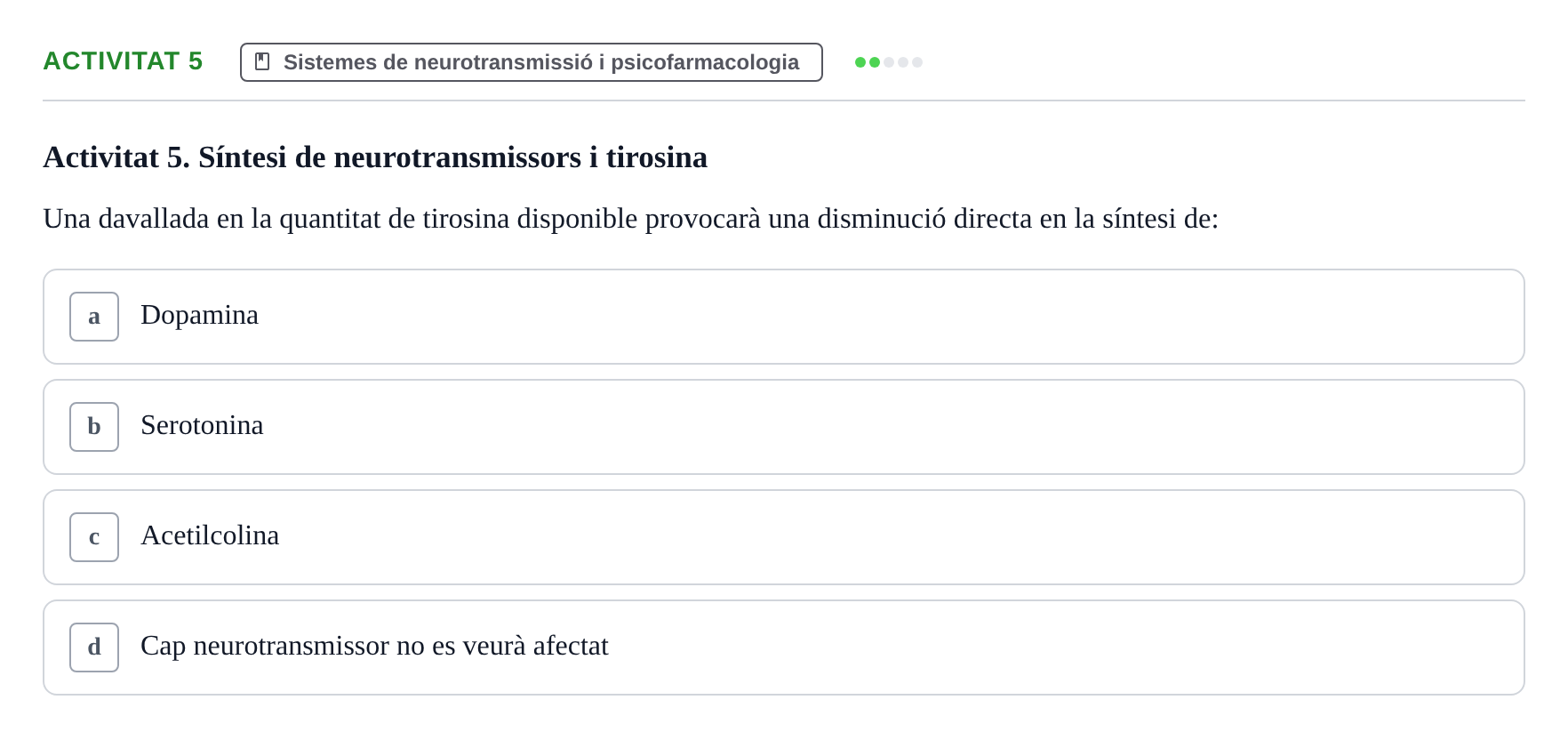 Enunciado: Activitat 5