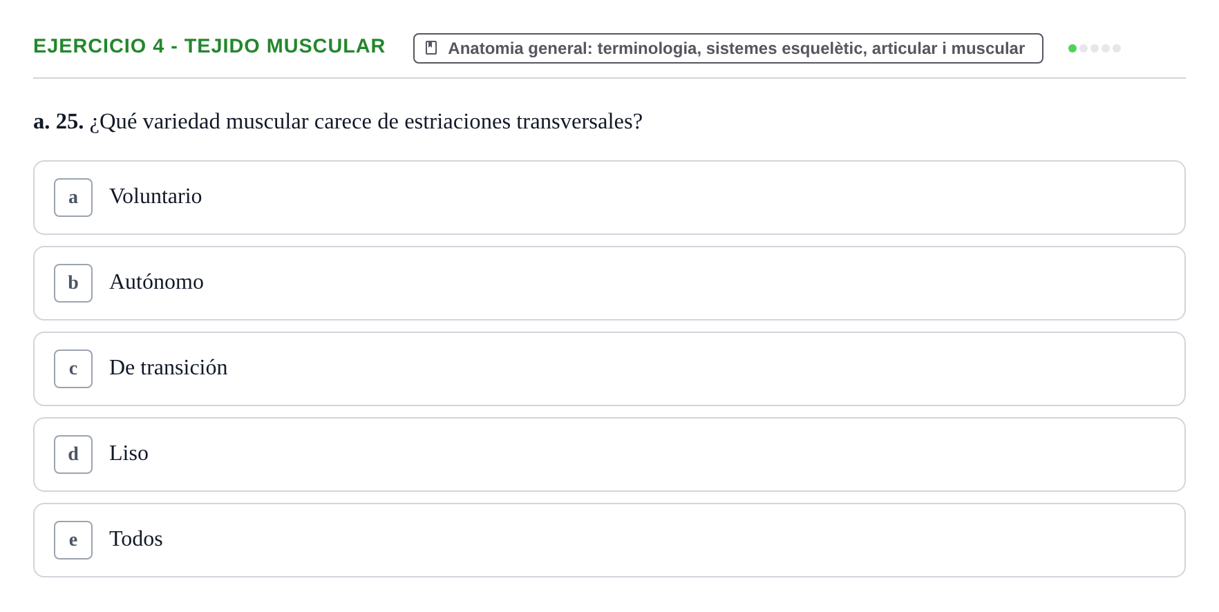 Enunciado: 4 - Tejido muscular