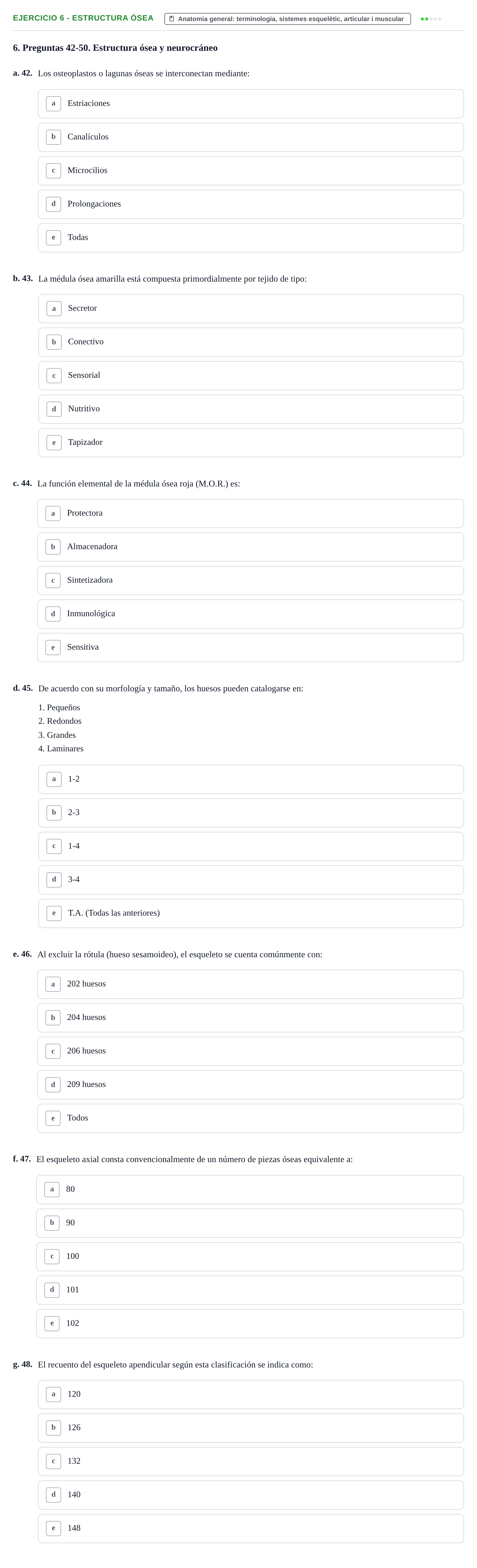 Enunciado: 6 - Estructura ósea