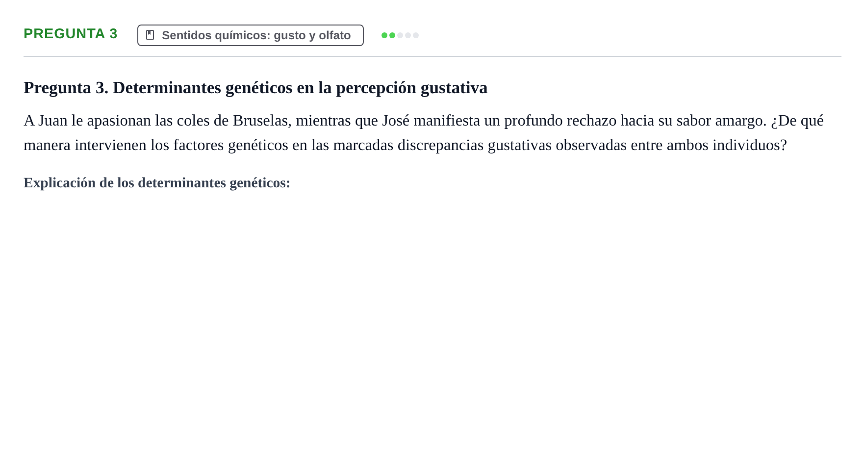Enunciado: Pregunta 3 · Psicología de la Percepción y la Emoción UOC 2020