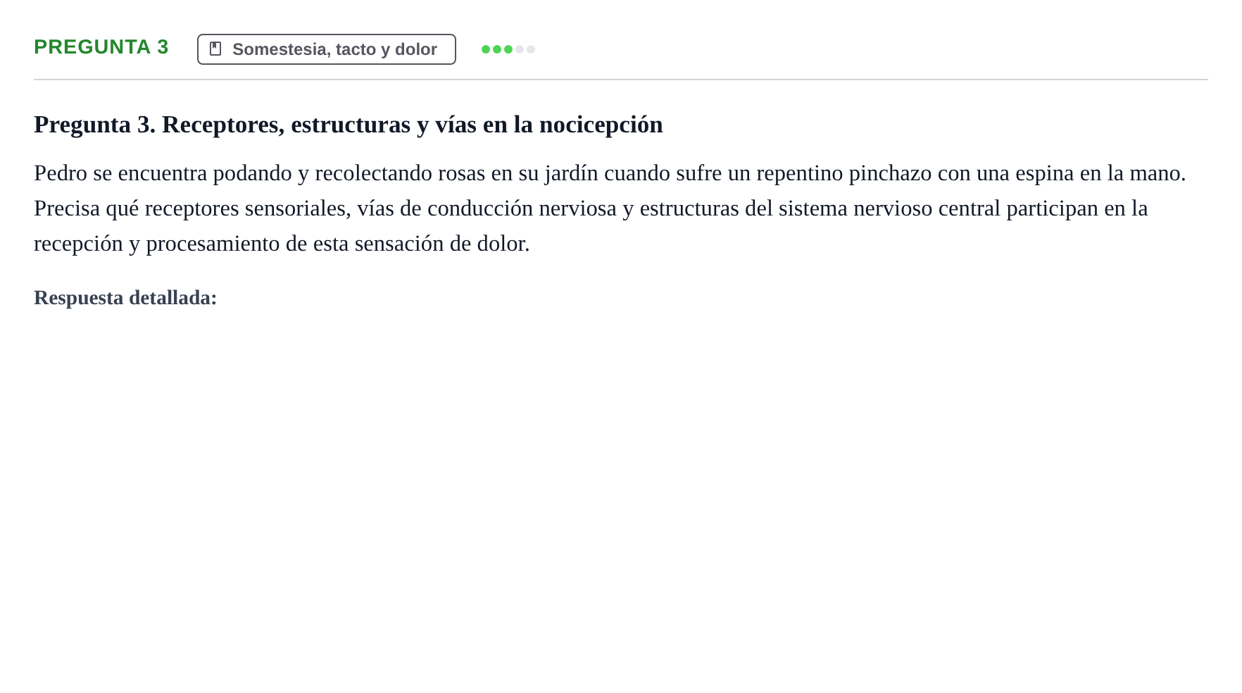 Enunciado: Pregunta 3 · Psicología de la Percepción y la Emoción UOC 2018