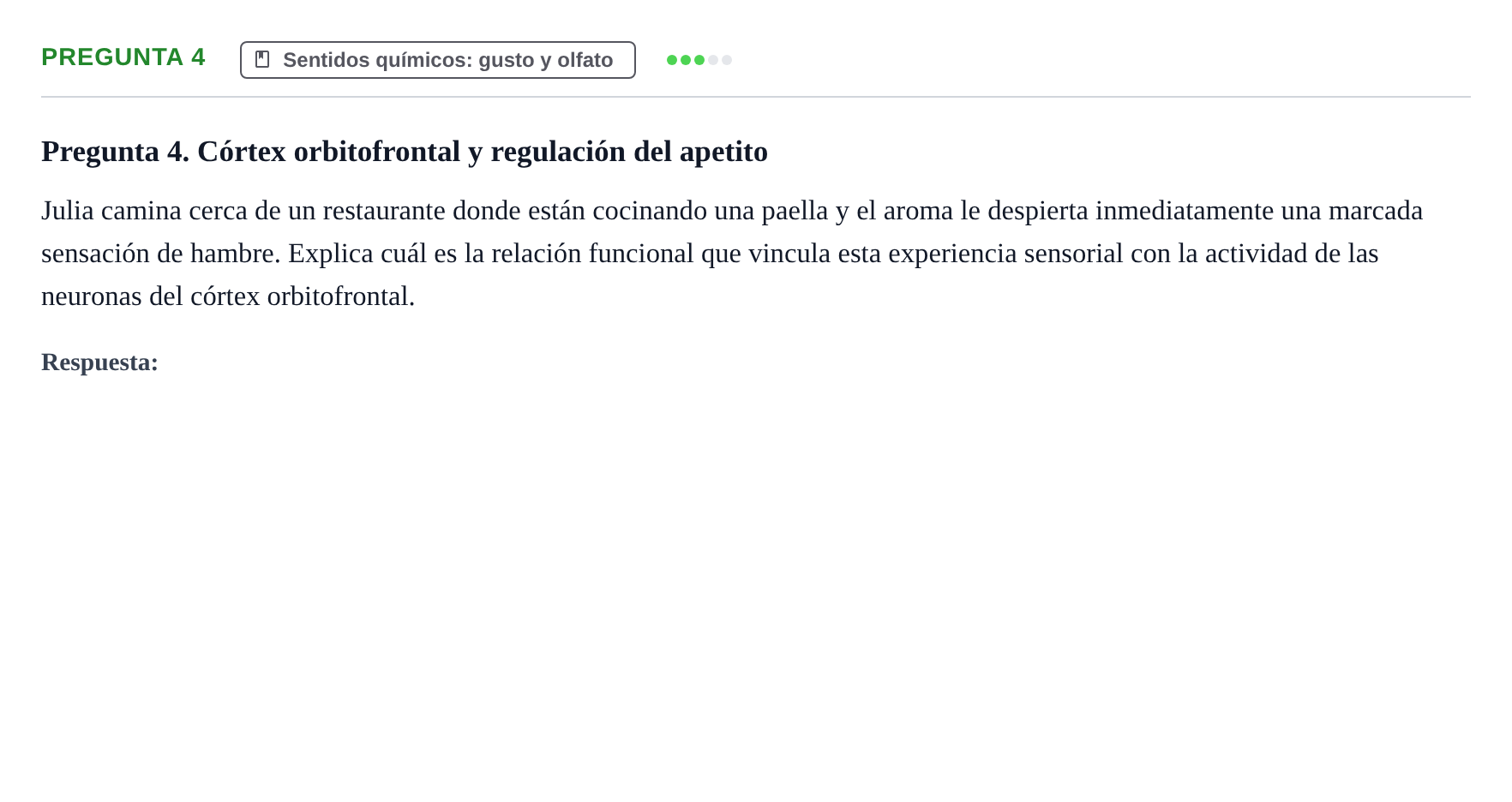 Enunciado: Pregunta 4 · Psicología de la Percepción y la Emoción UOC 2018