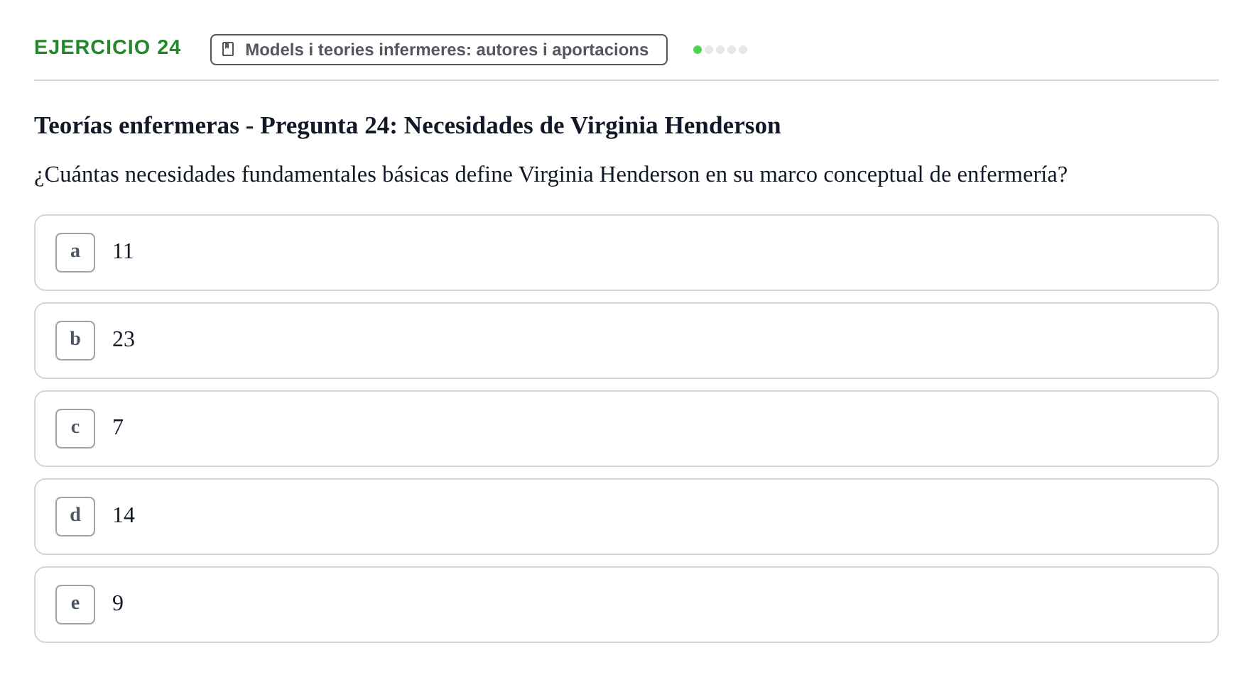 Enunciado: Problema 24 · Evolució Històrica i Filosòfica de la Cura UPF Examen tipo test: Evolución Histórica y Filosófica del Cuidado (Modelo 2)