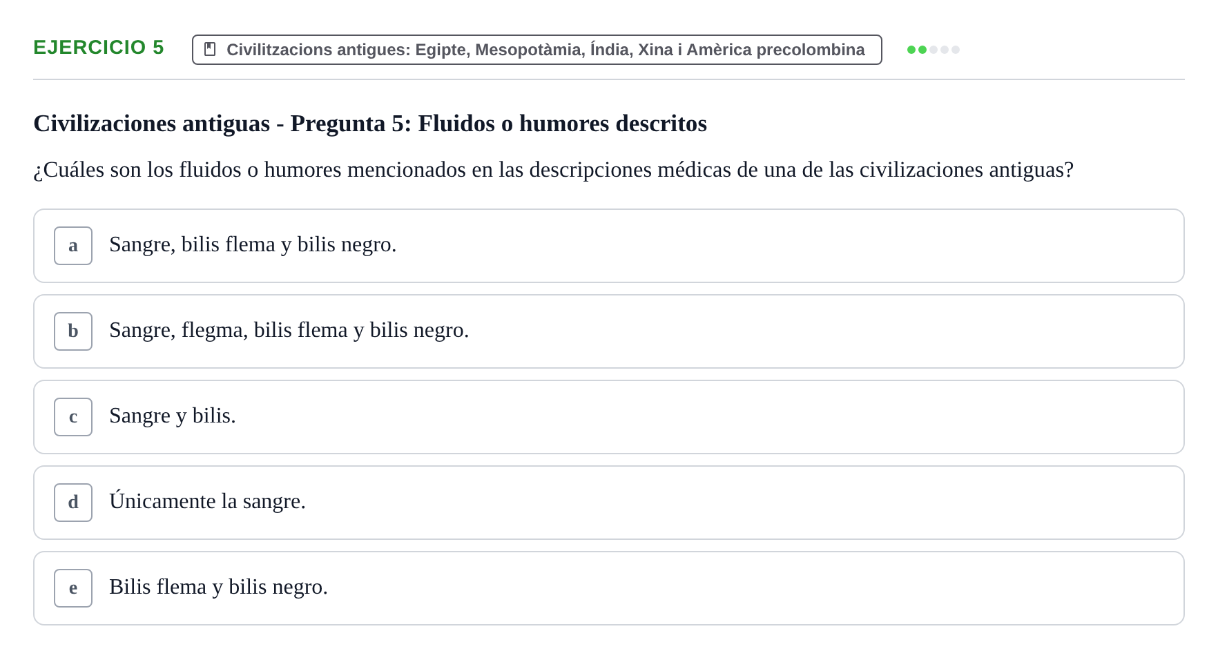 Enunciado: Problema 5 · Evolució Històrica i Filosòfica de la Cura UPF Examen tipo test: Evolución Histórica y Filosófica del Cuidado (Modelo 2)