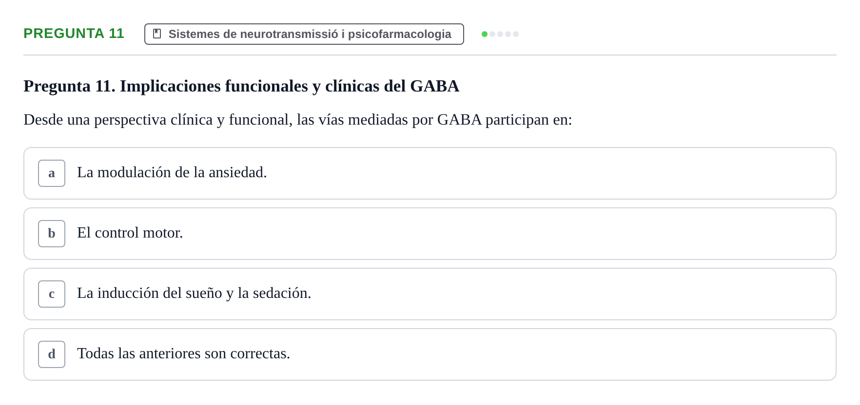 Enunciado: Pregunta 11