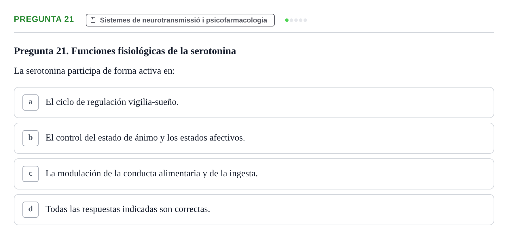 Enunciado: Pregunta 21