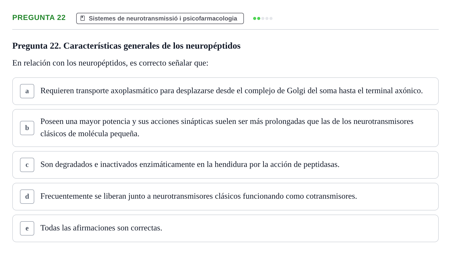Enunciado: Pregunta 22