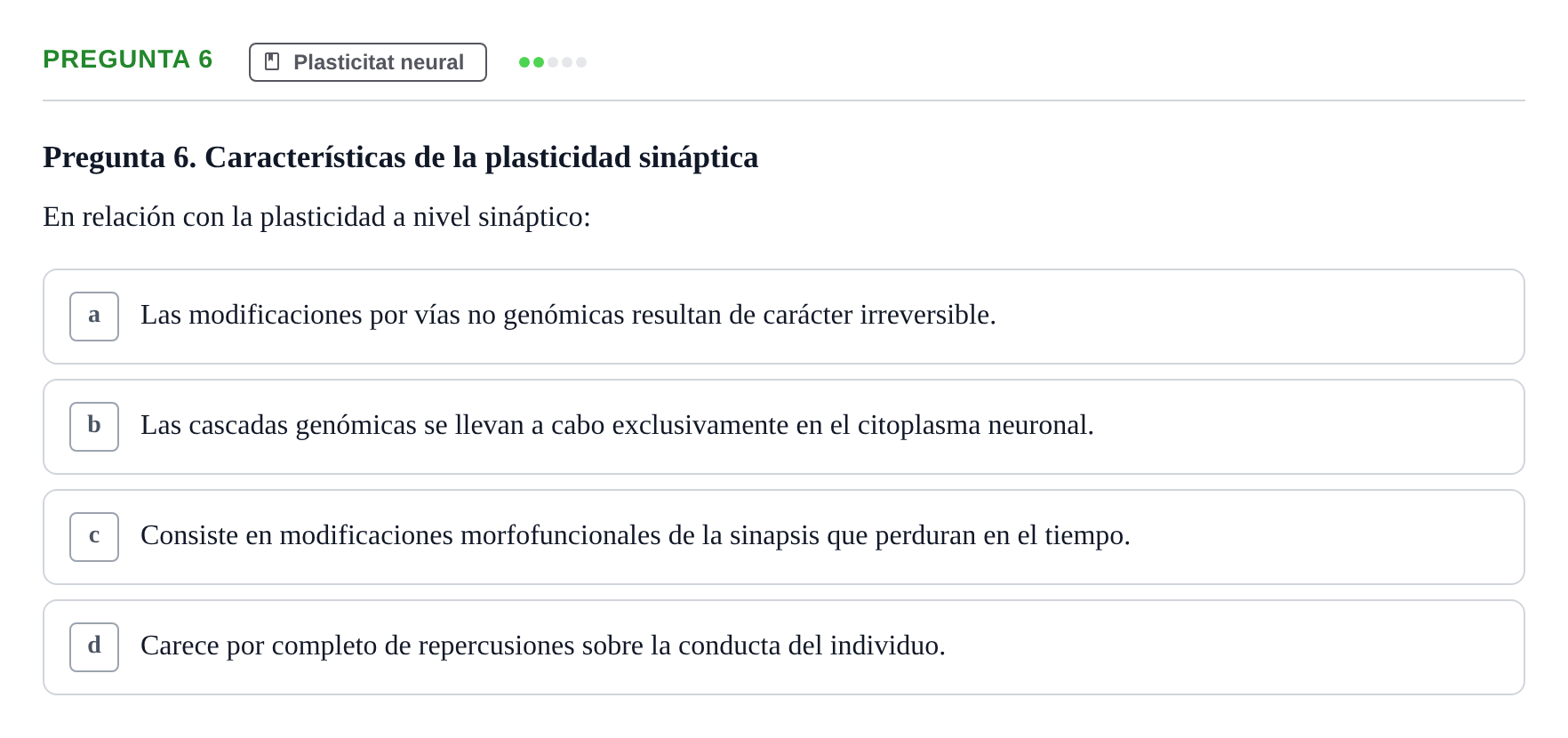 Enunciado: Pregunta 6