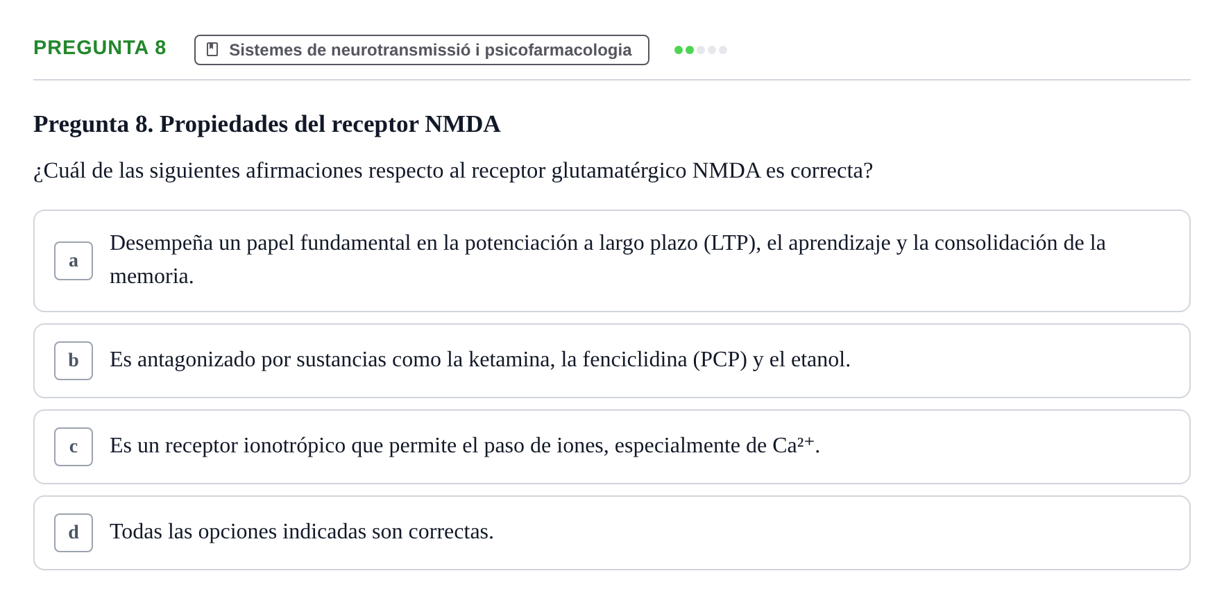 Enunciado: Pregunta 8
